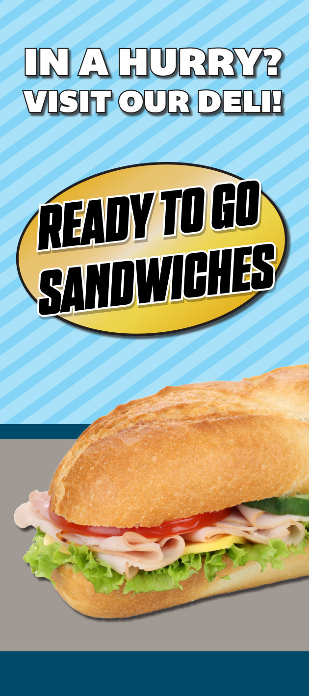 in a hurry? Visit our deli at desert diamond casino why. ready to go sandwiches!