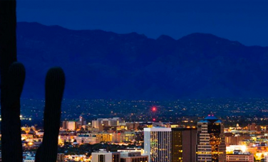 skyline view of tucson hotel area