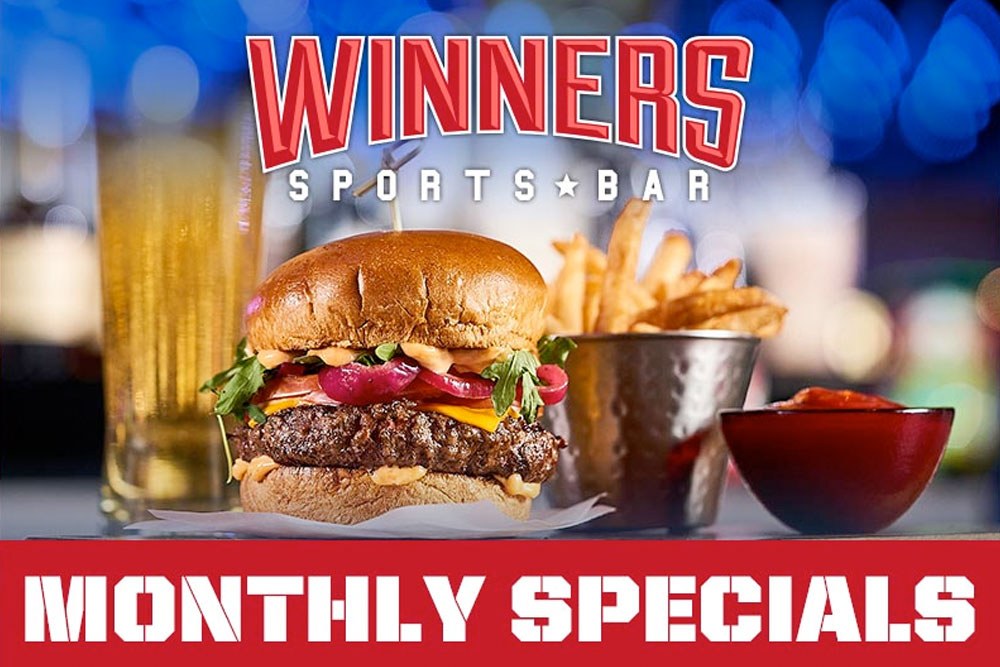 Winners Sports Bar monthly specials