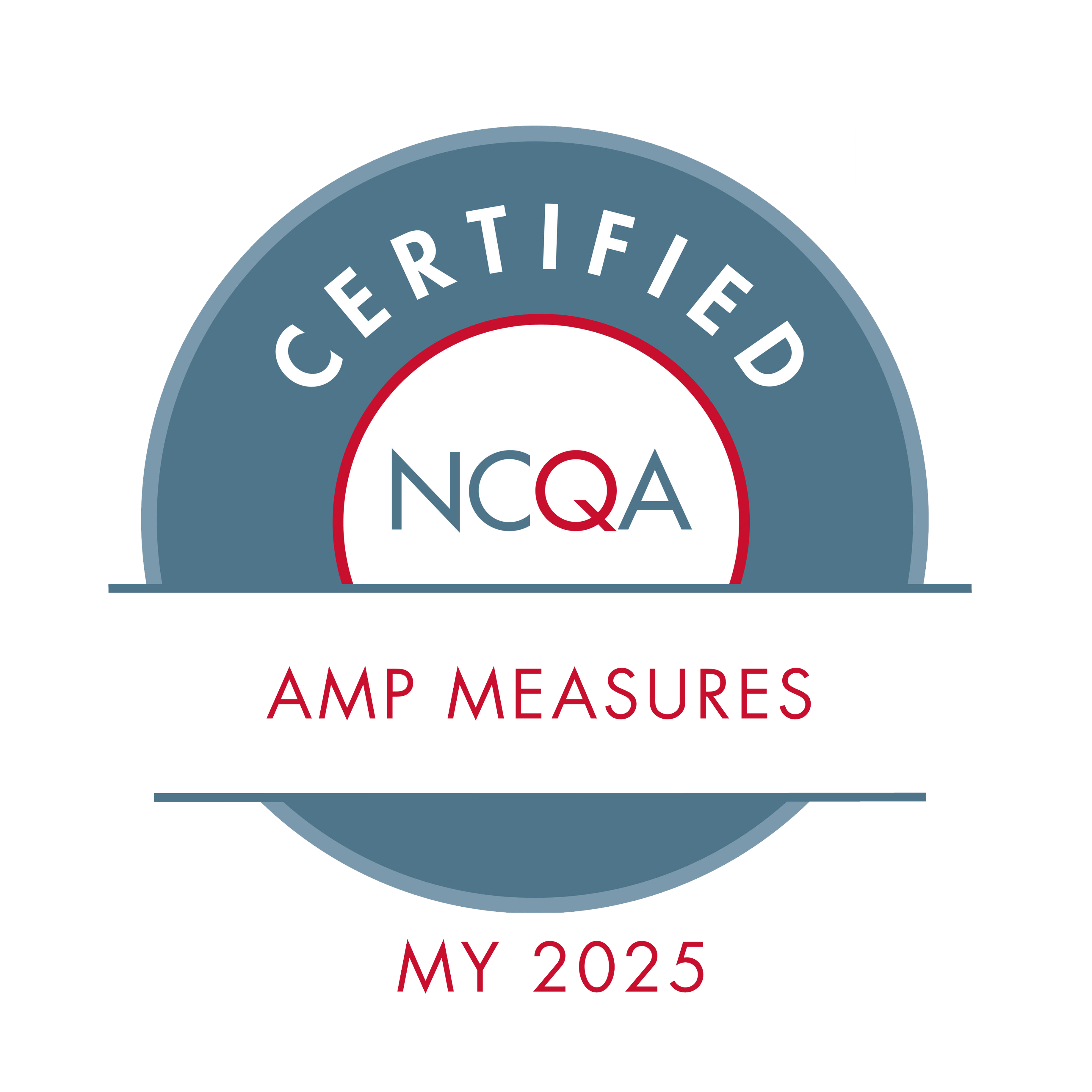 Arcadia is certified through the NCQA AMP Measures