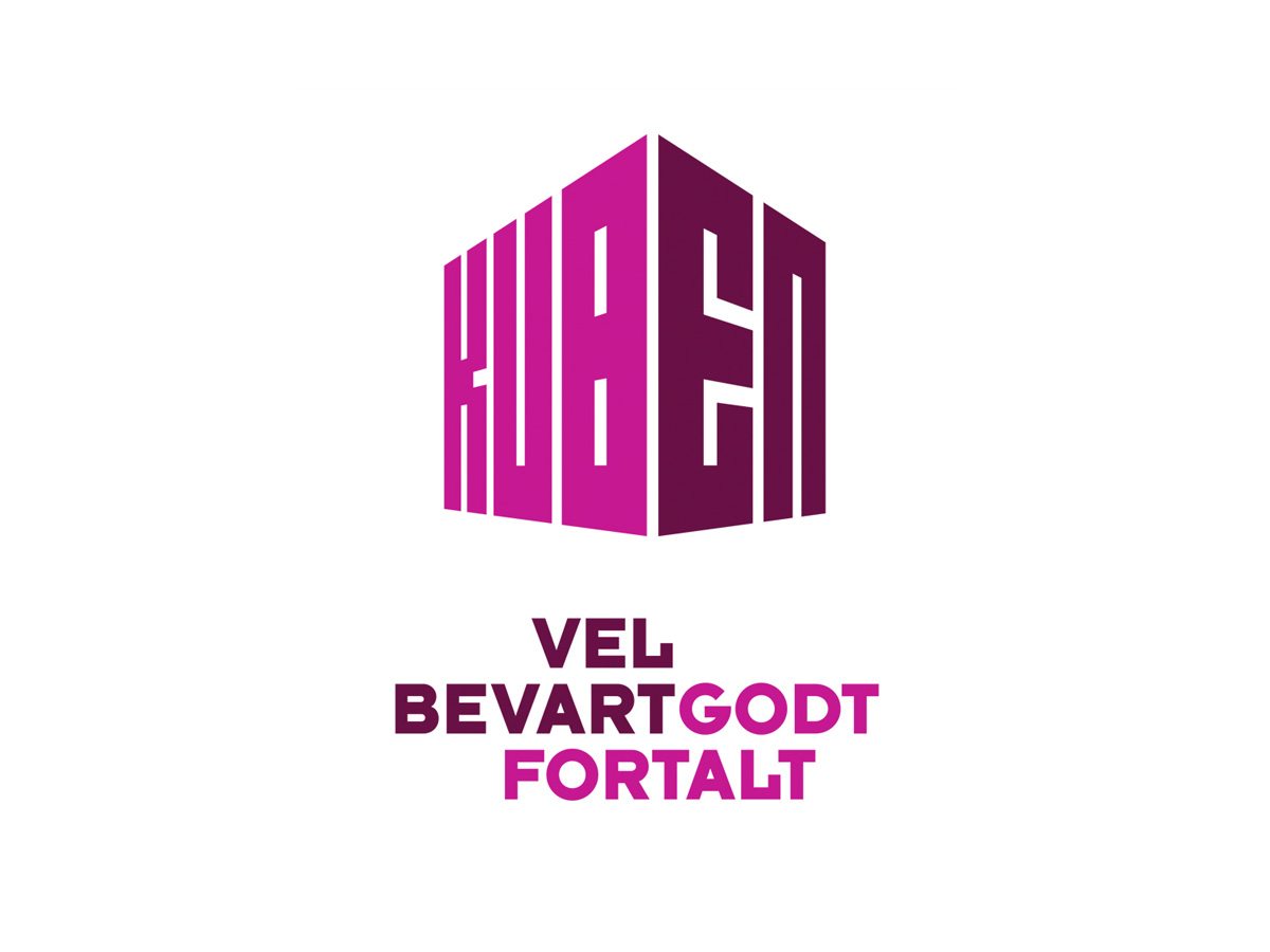 Logo for Kuben med slagordet "Vel bevart godt fortalt".