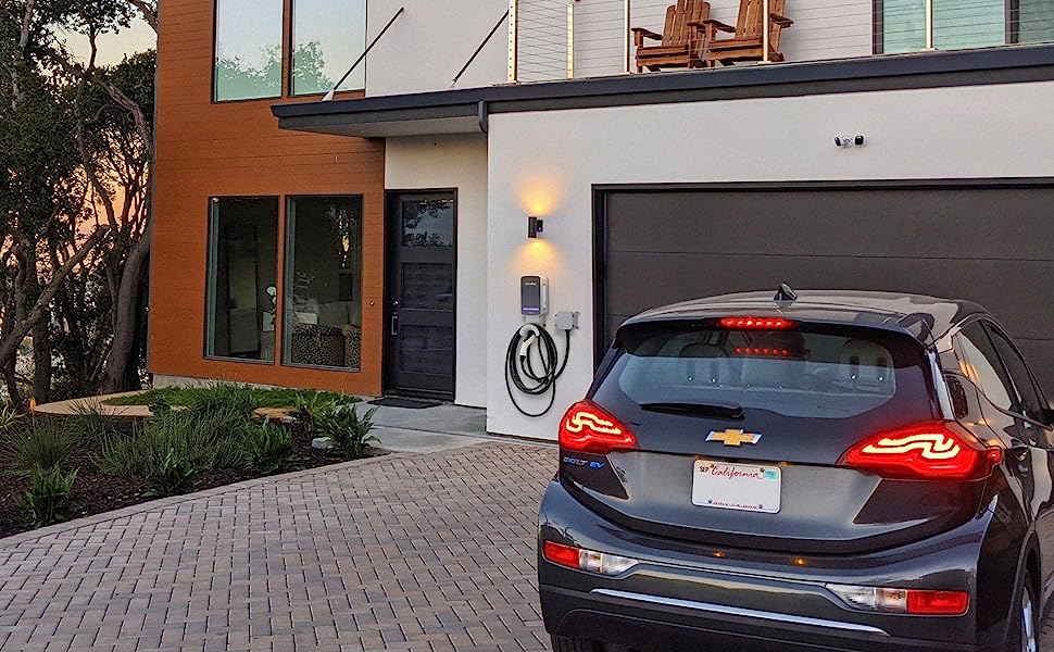 Electric car with EV charger