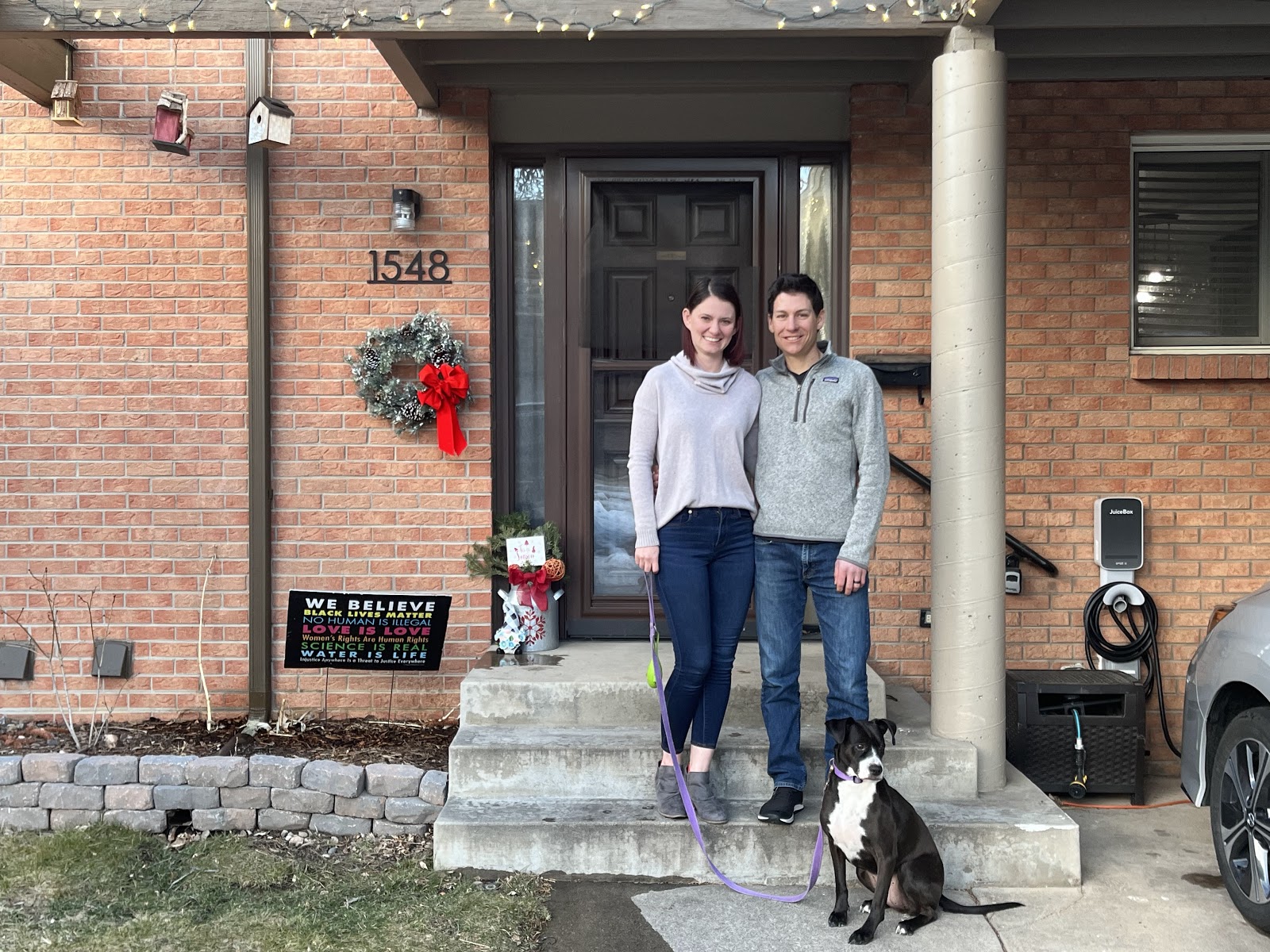 Satisfied EV charger customer