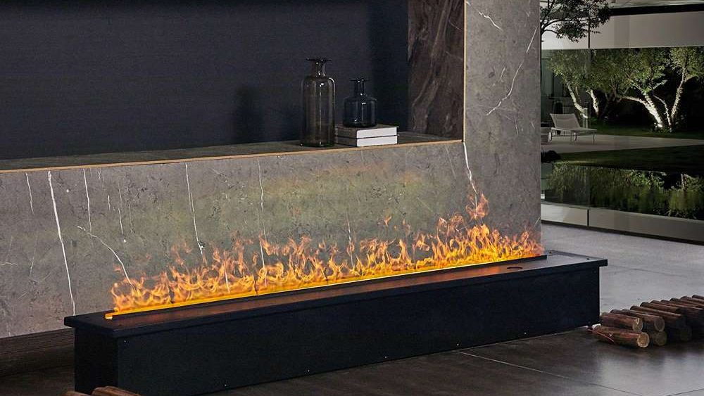 Water vapor electric fireplace
