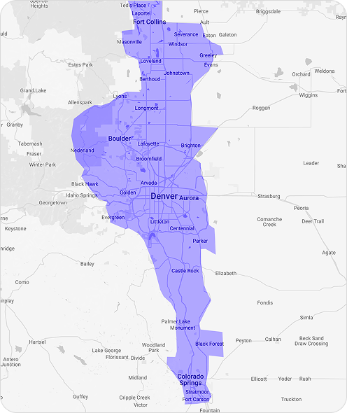 Colorado service area