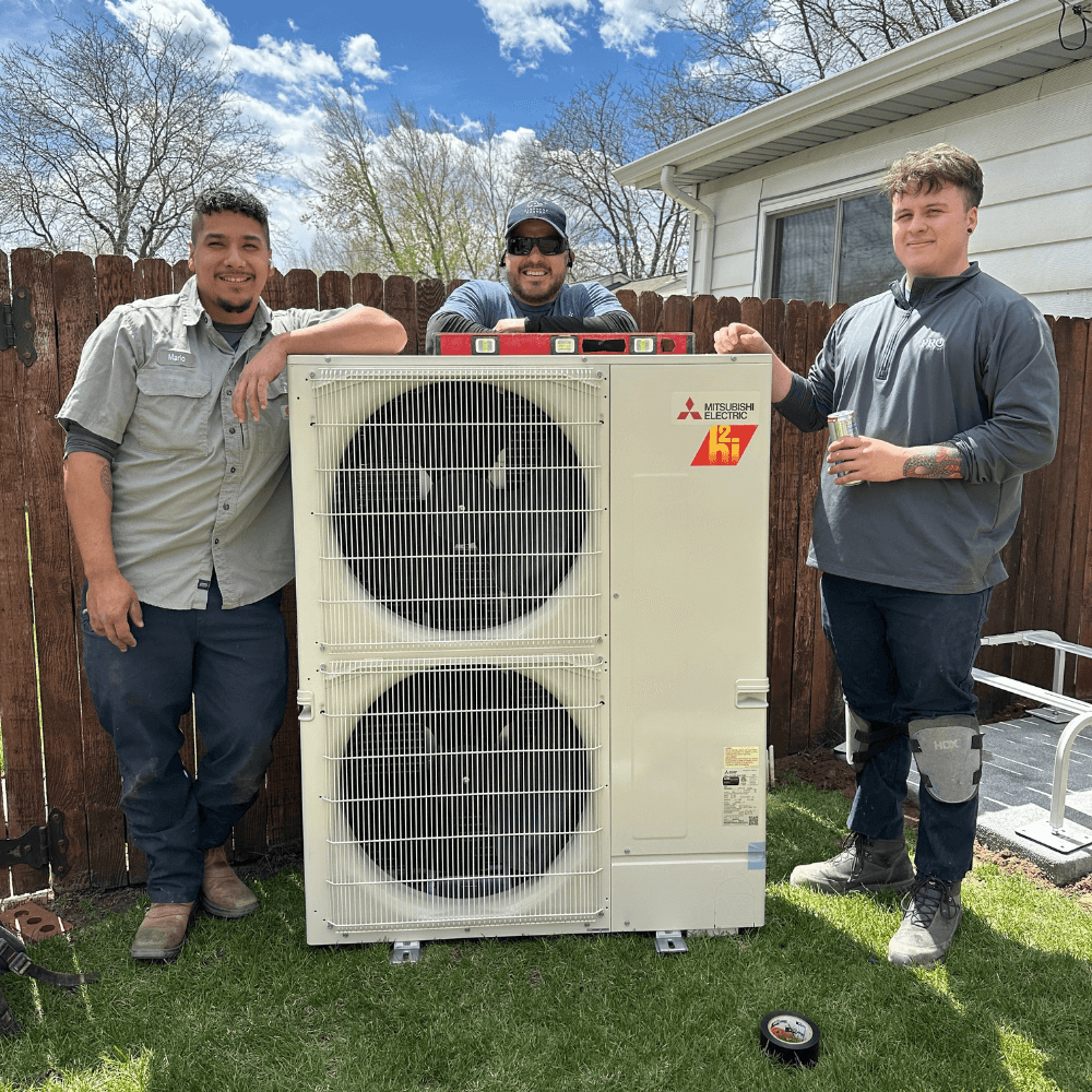 Elephant energy team with heat pump
