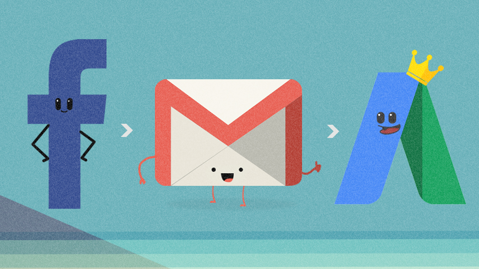 Facebook gmail drive characters