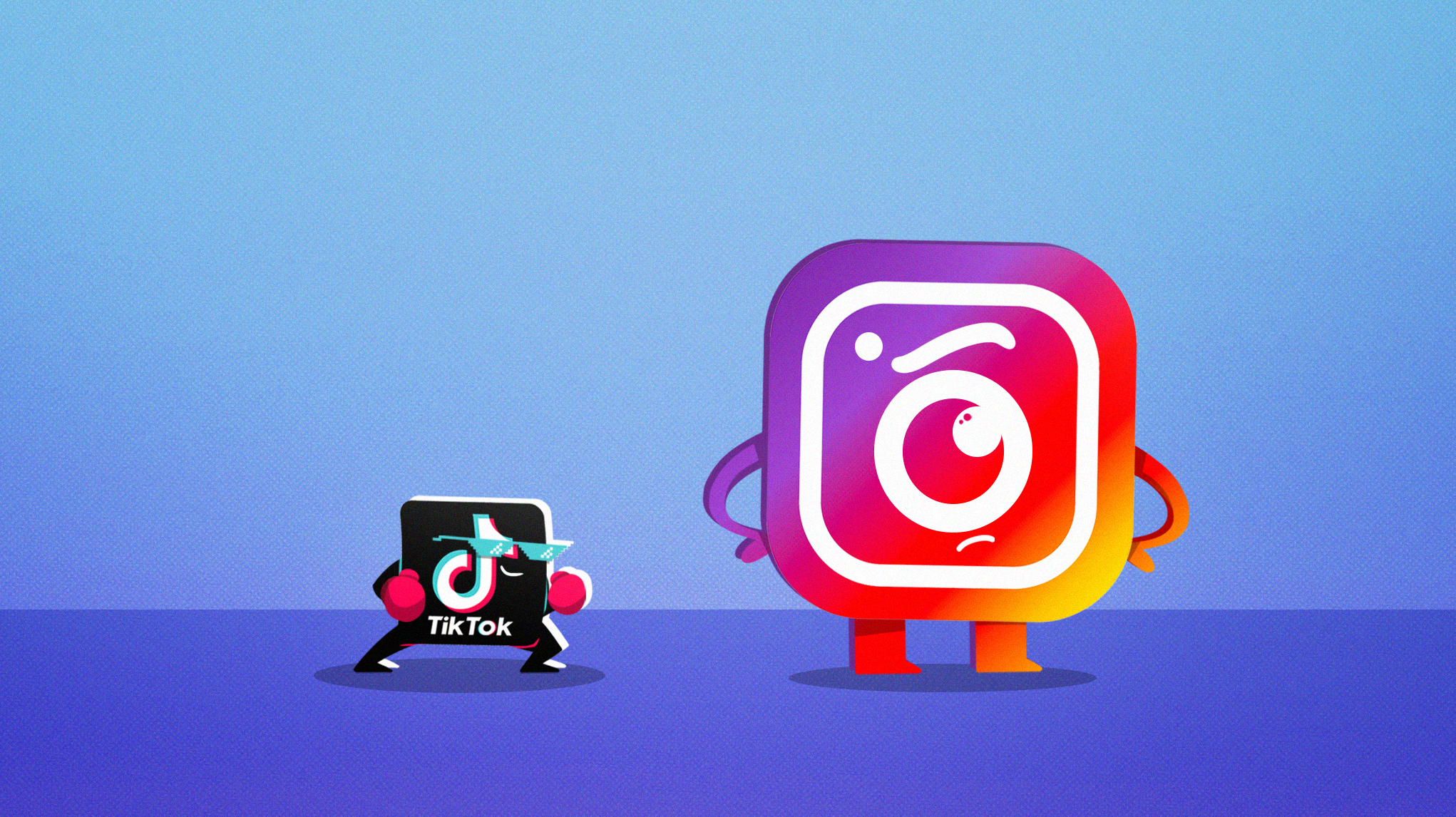 Thumbnail Tik Tok Vs Instagram