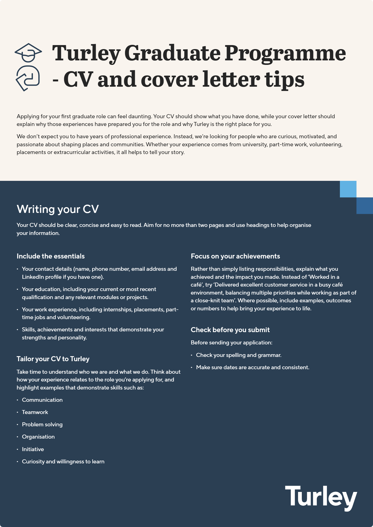 CV and cover letter tips