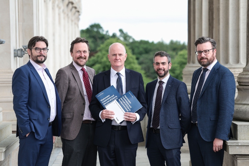 Left-Right: Andrew Webb (OCO GLobal), Justin Cartwright (CIH), Mark Spence (CEF), Stuart Anderson (NI Chamber), John Davison (Turley)