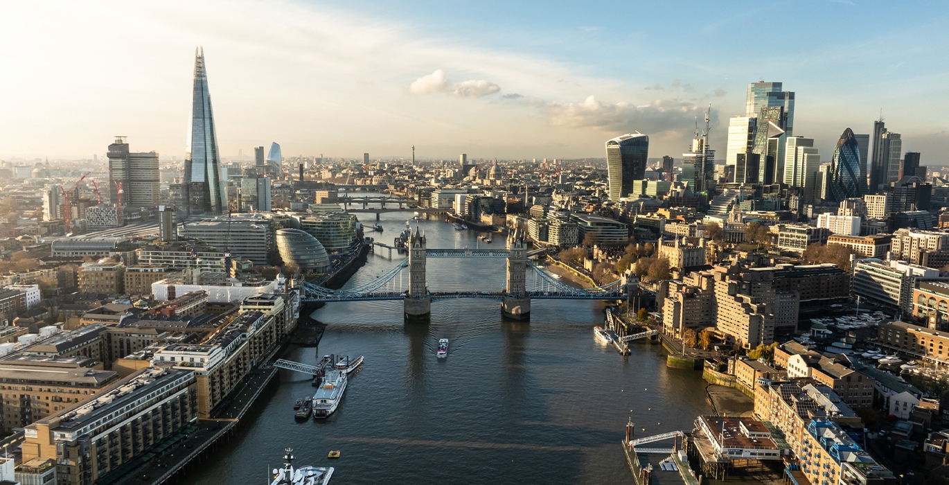London aerial stock image featured