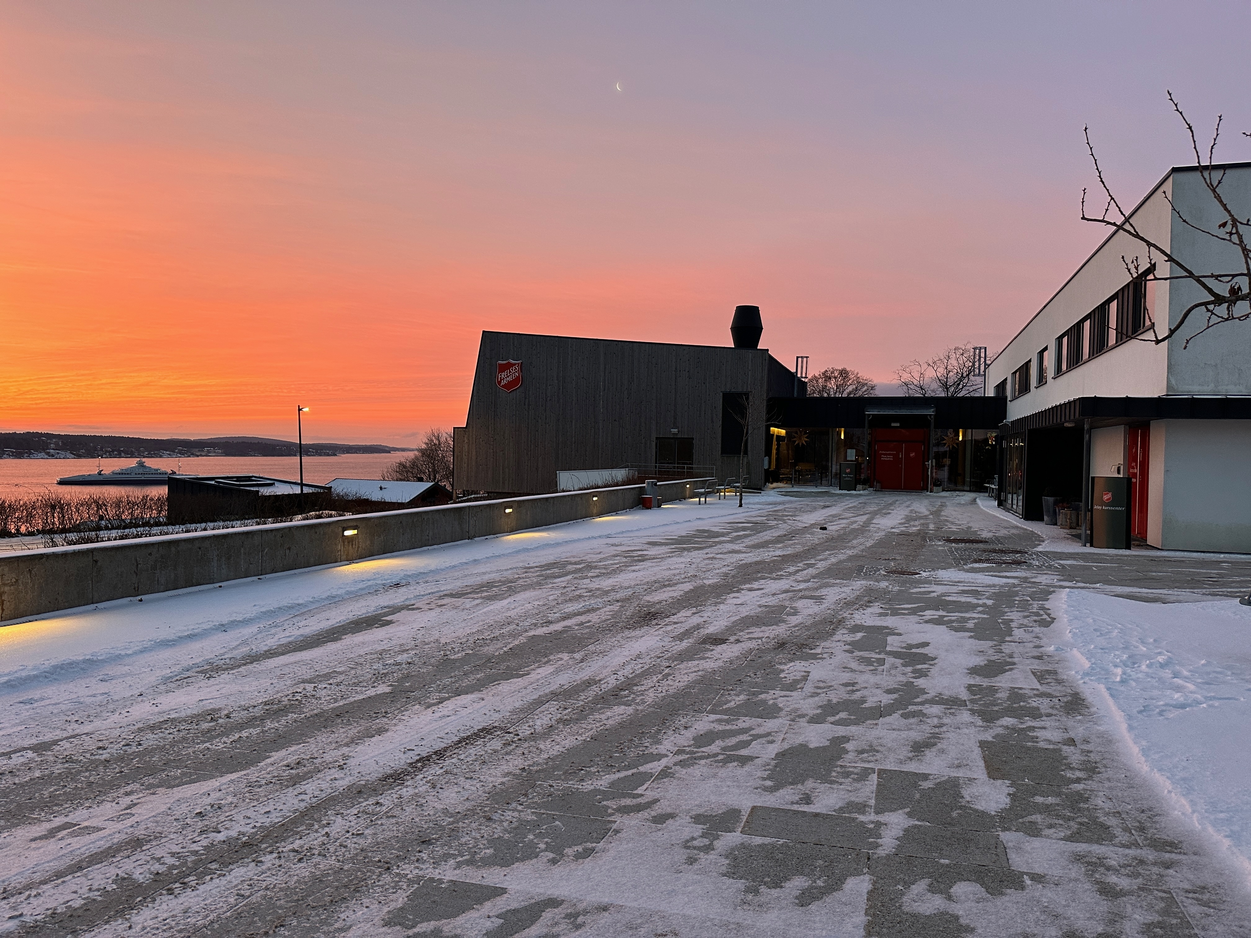utsikt fra kurs-og konferanseenteret