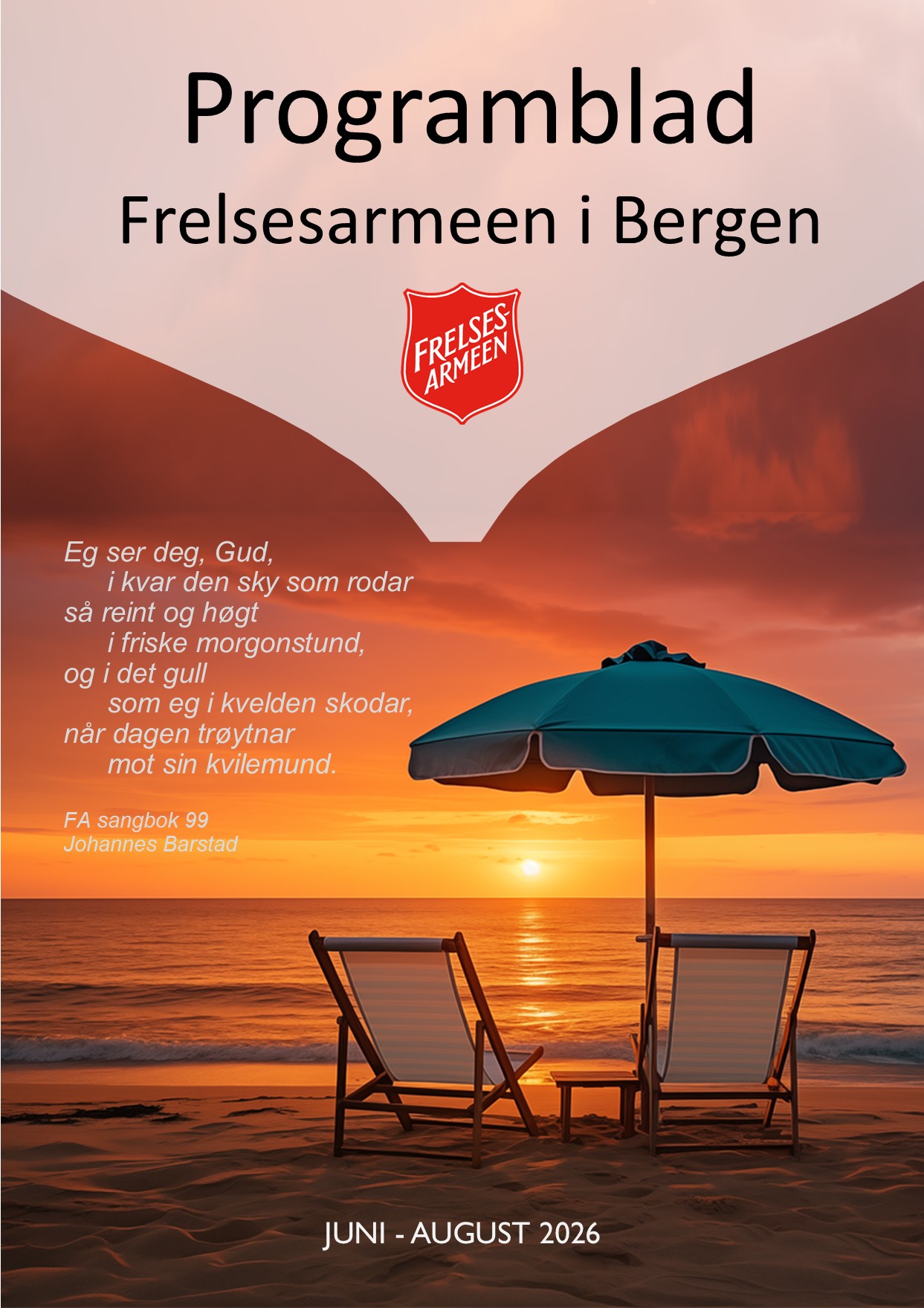 Stoler på strand ved solnedgang
