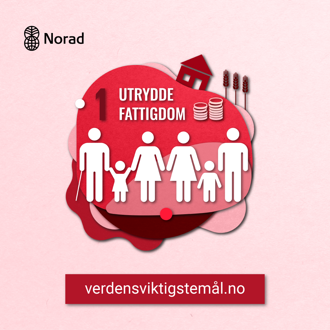 I testen er Frelsesarmeen representert med bærekraftsmål 1: Utrydde fattigdom.