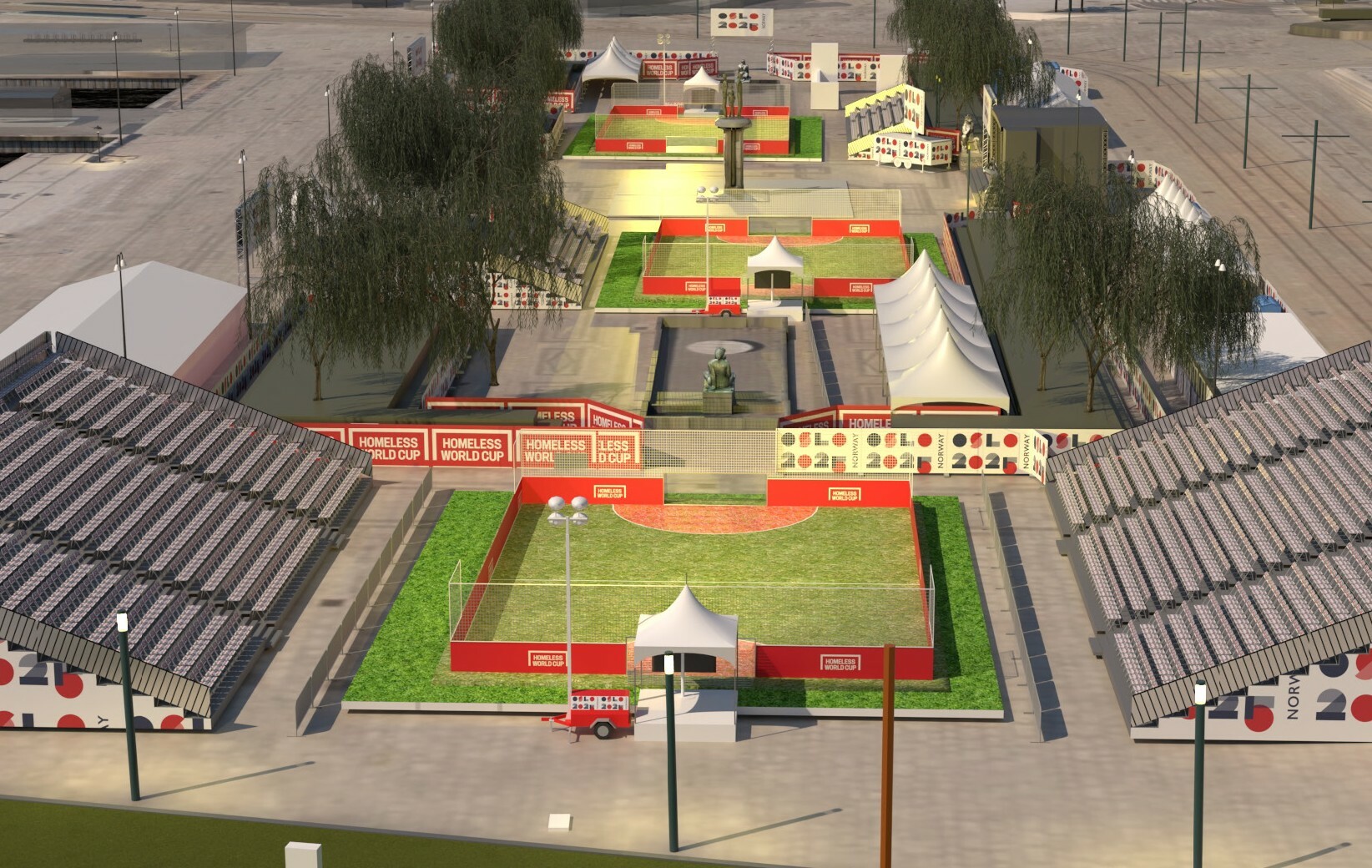 Oversikt over arenaen