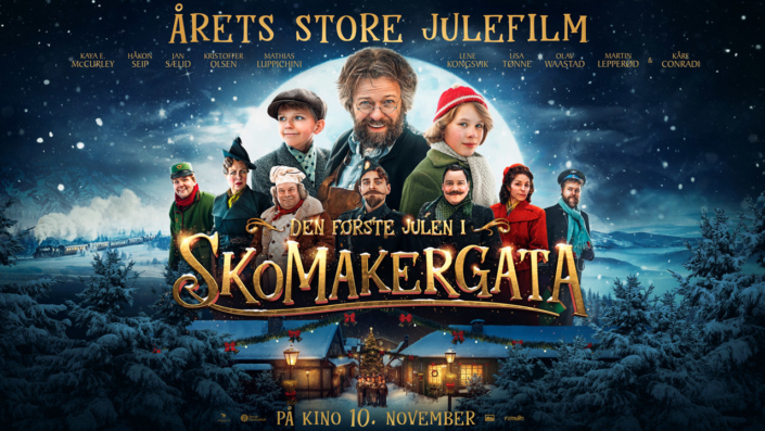 Filmplakaten til "Den første julen i Skomakergata".