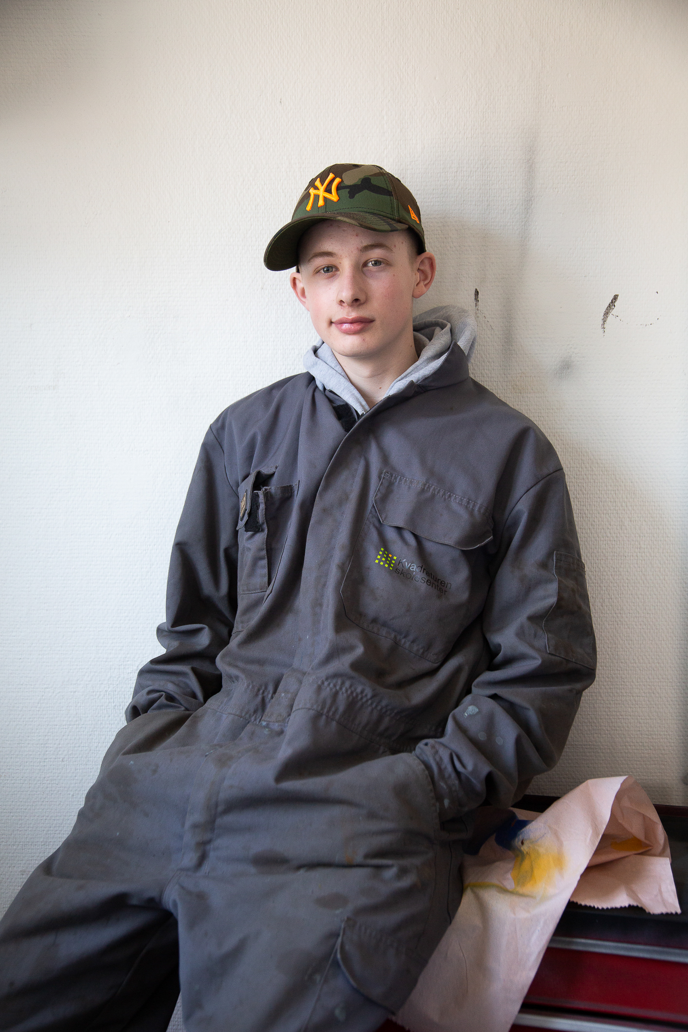 Håkon Sørensen i arbeidsdrakta