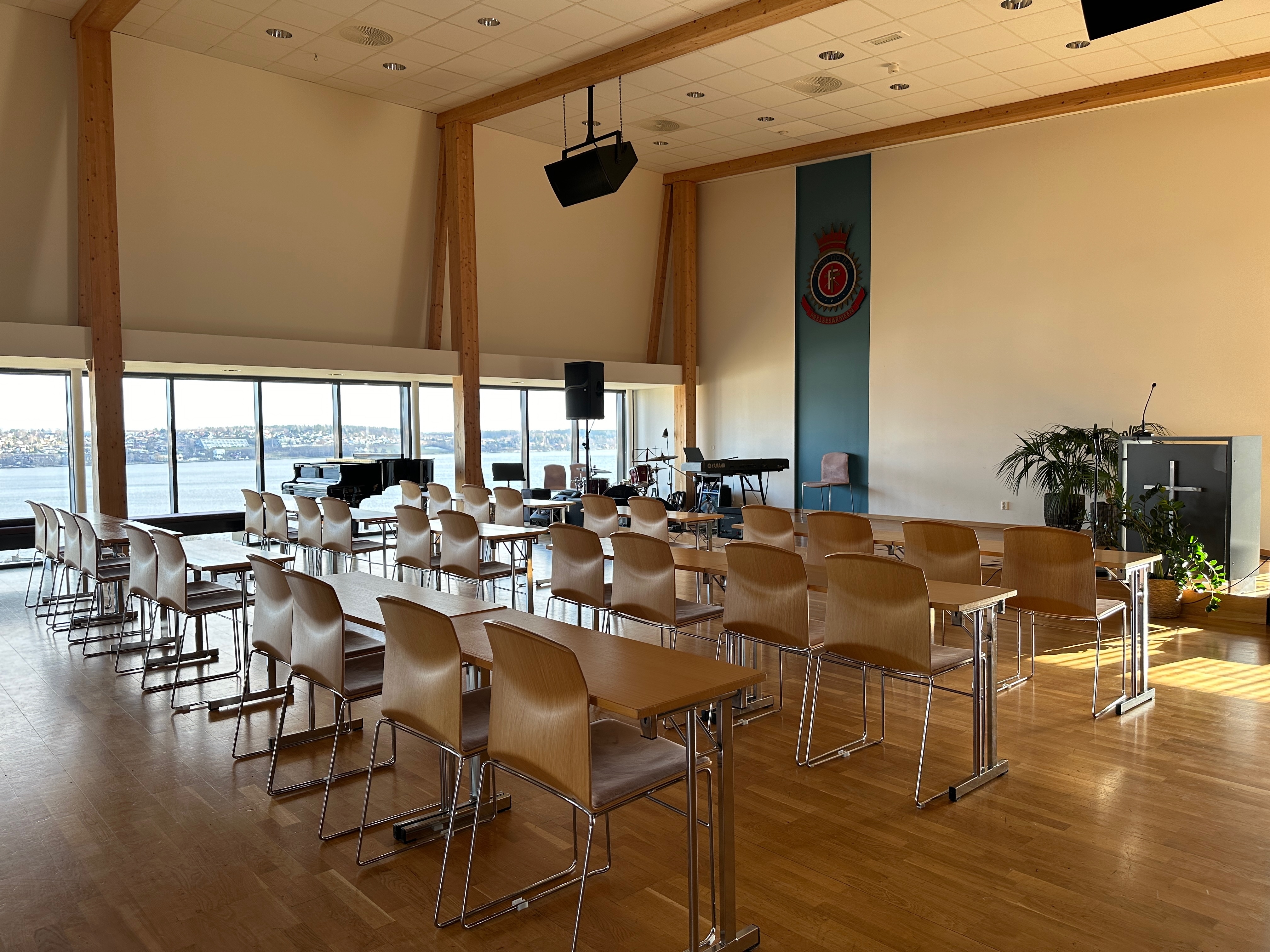 korpssalen med plass til 180 personer. konferanse Moss
