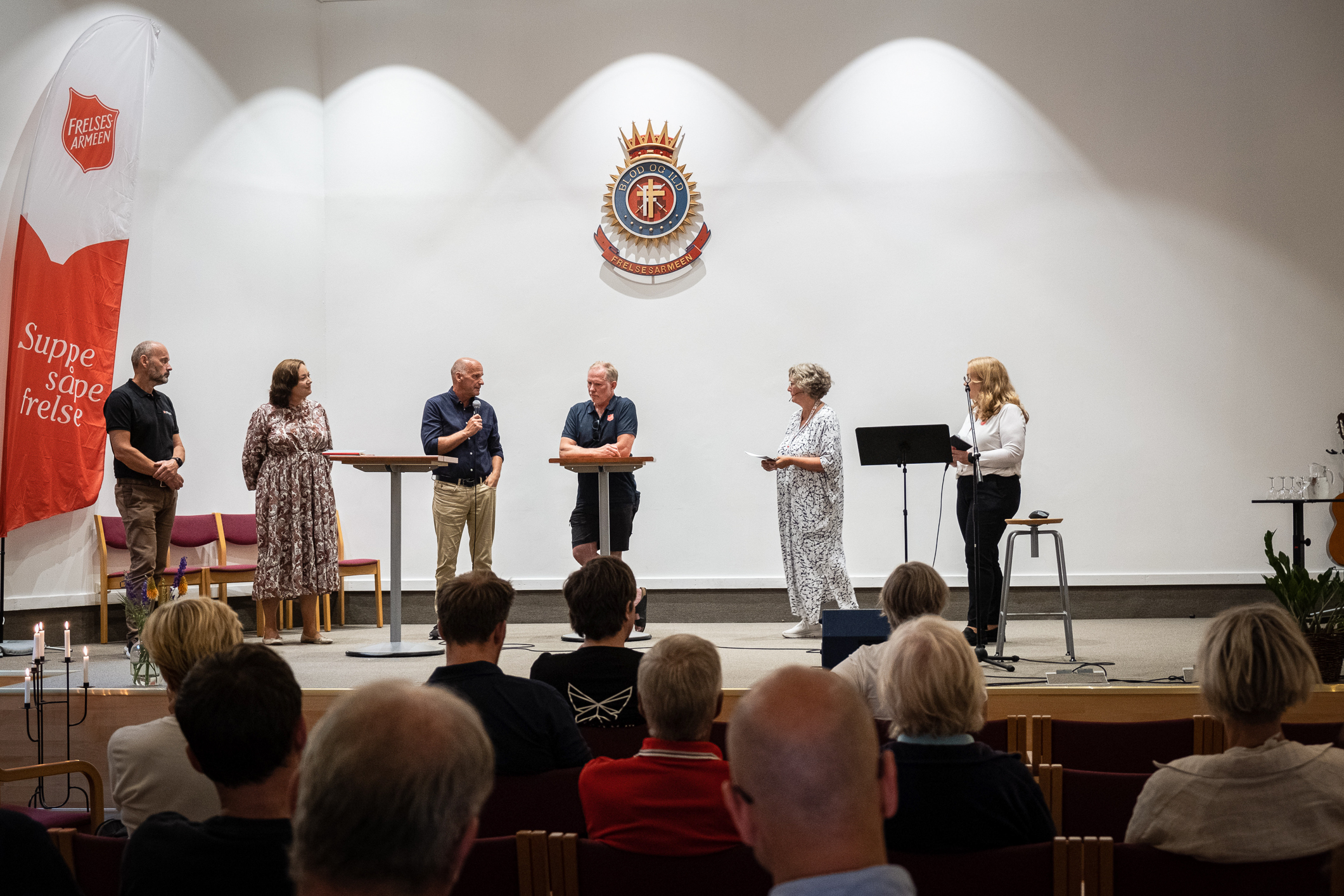 Paneldebatt i Frelsesarmeens lokaler