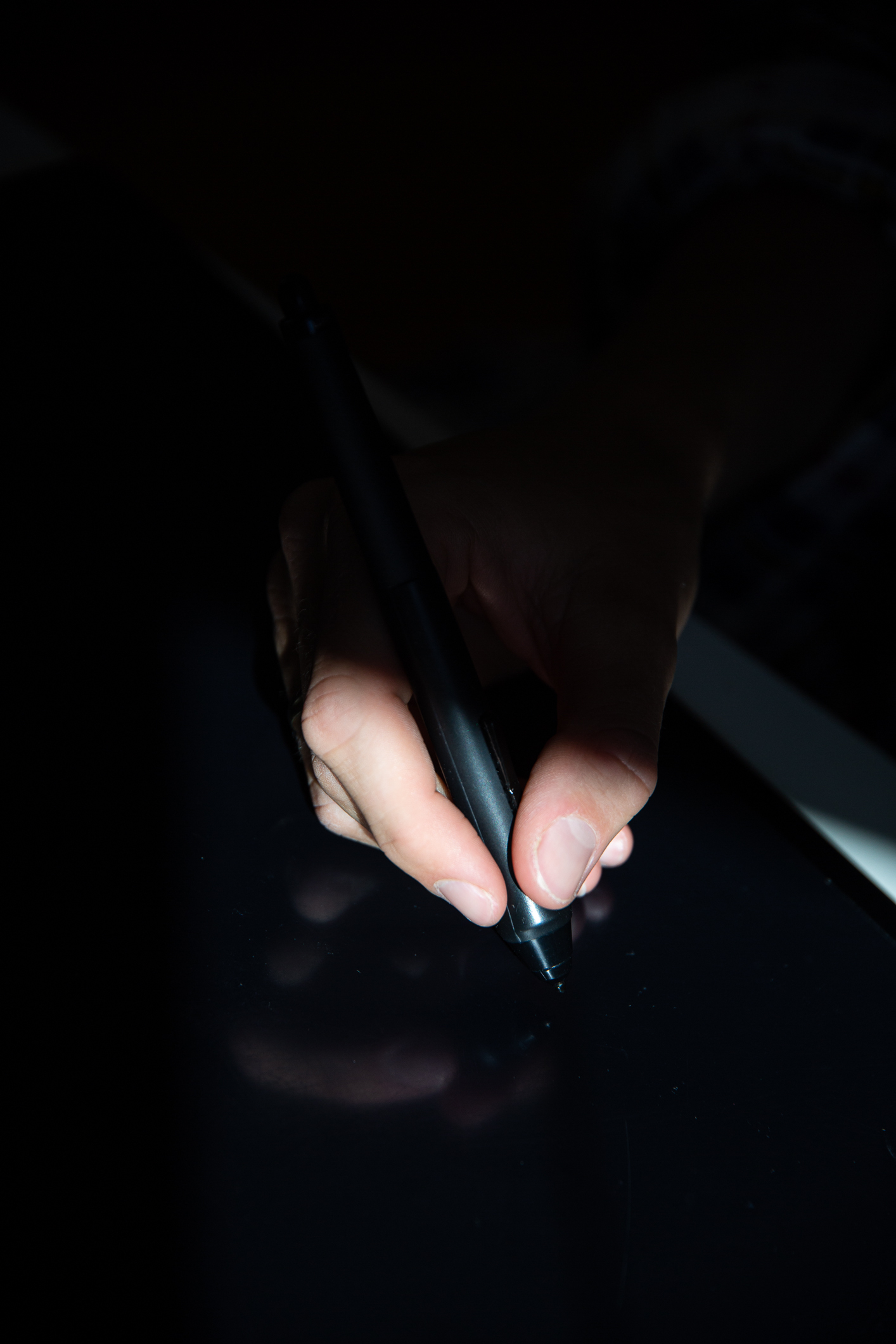 Pennespiss som skriver