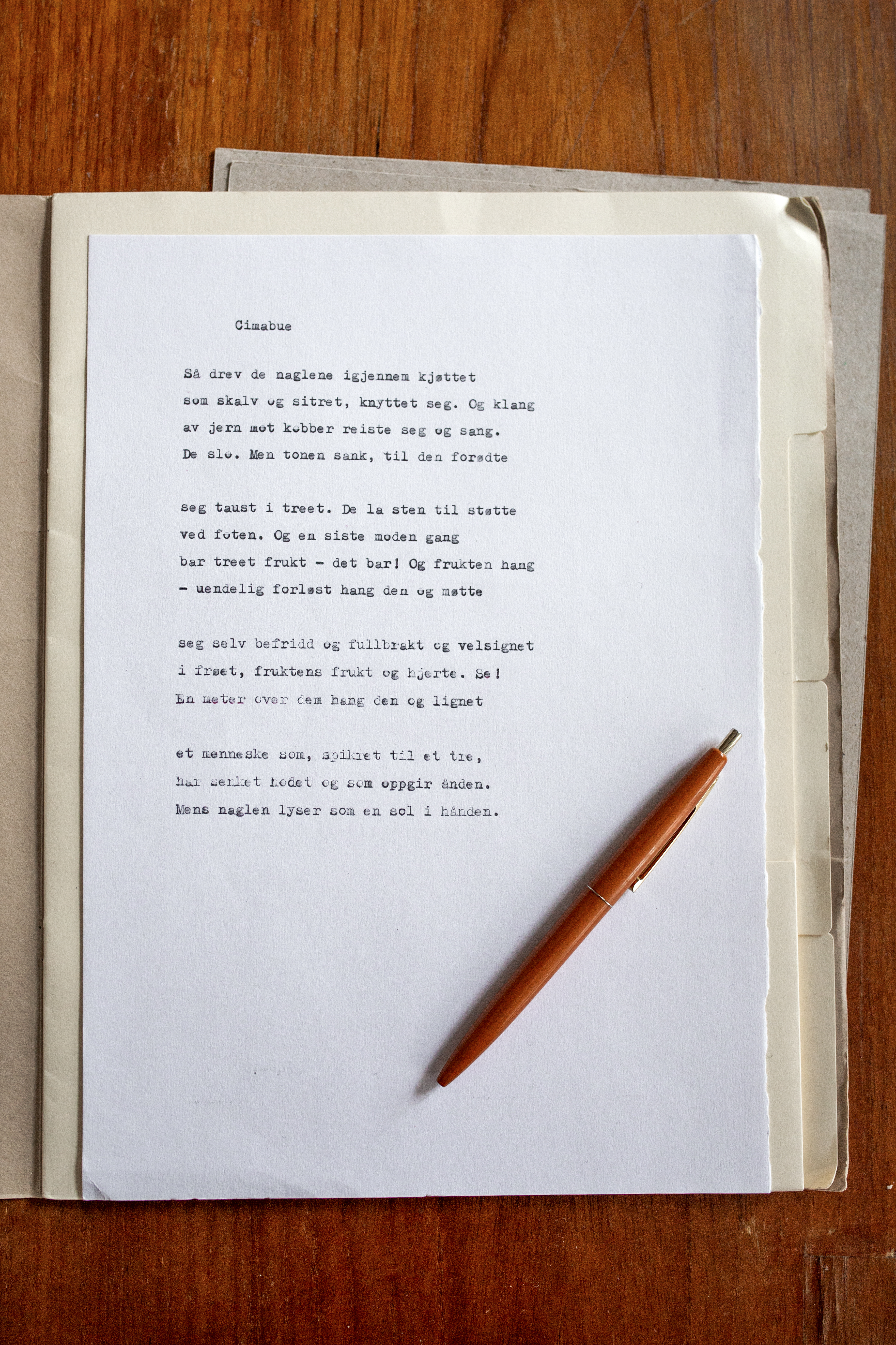 "Cimabue" av Jens Bjørneboe