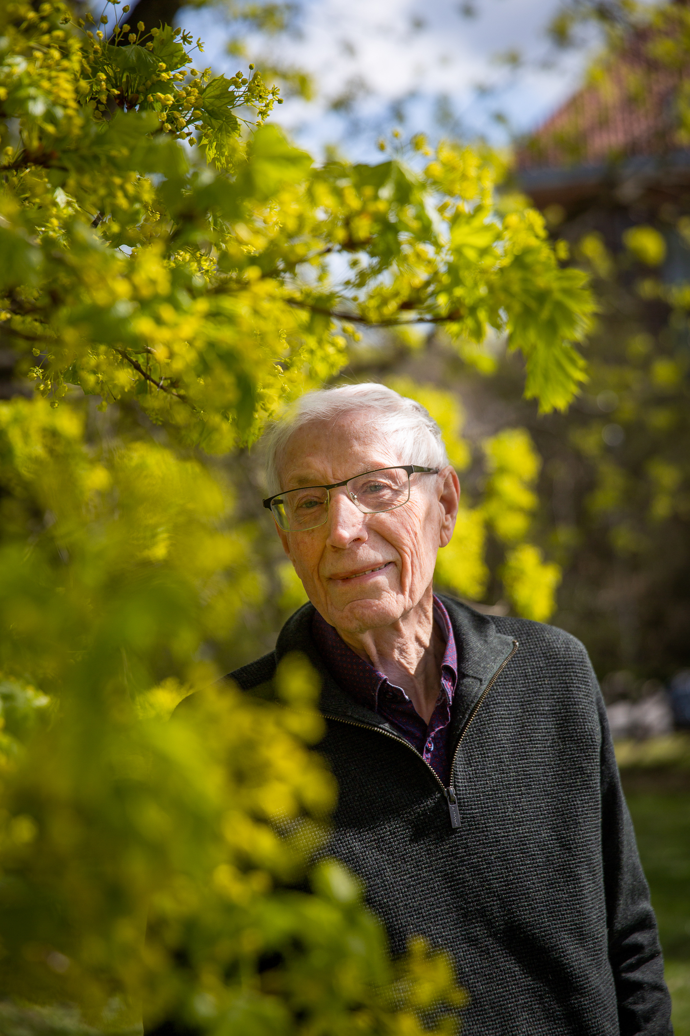 Portrett av Oskar Stein Bjørlykke i Botanisk hage