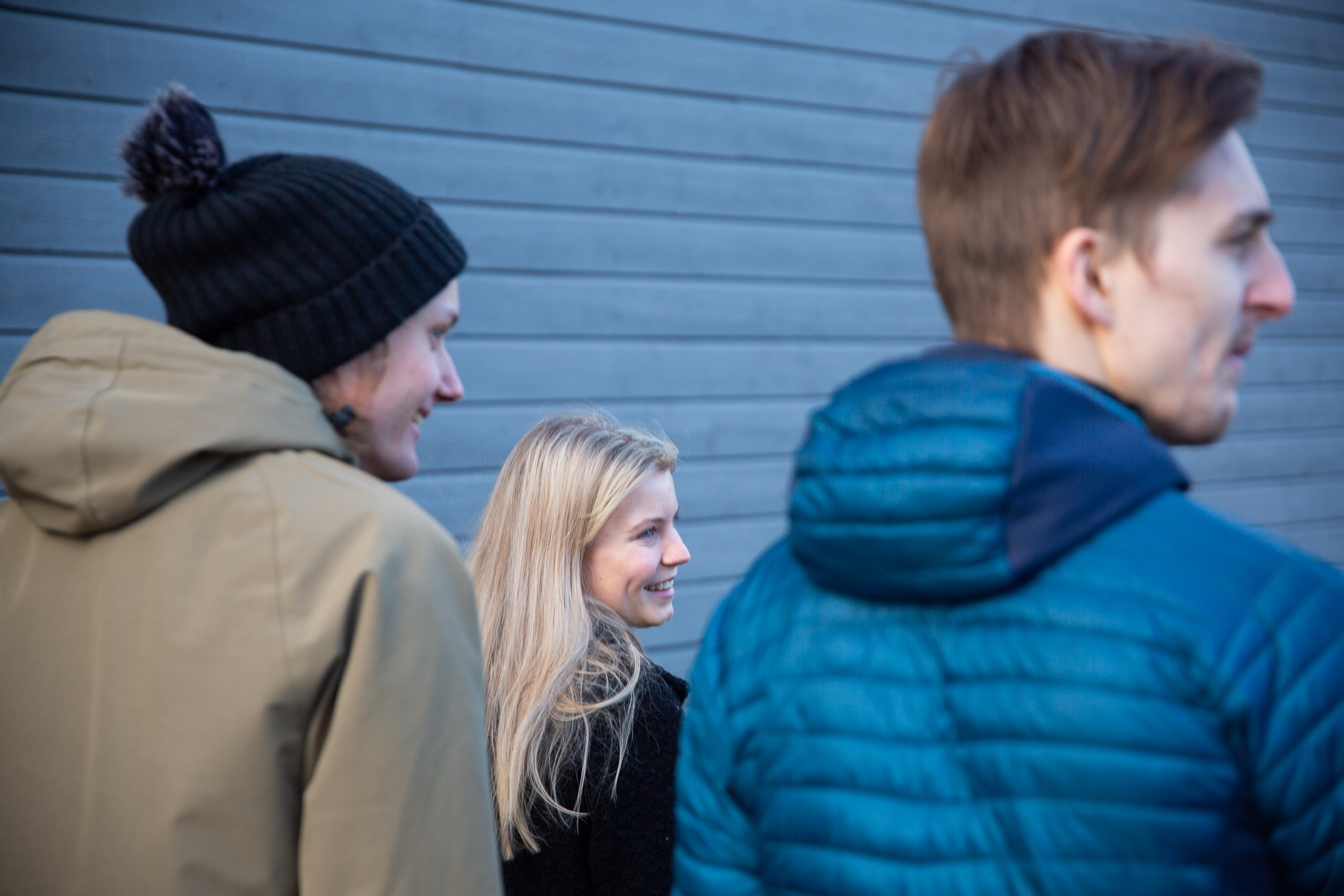 Dynamo-teamet på tre, Amalie Tjernsbekk (24), Reuben Gyfford-Scott (22) og Sondre Birkeland (20),