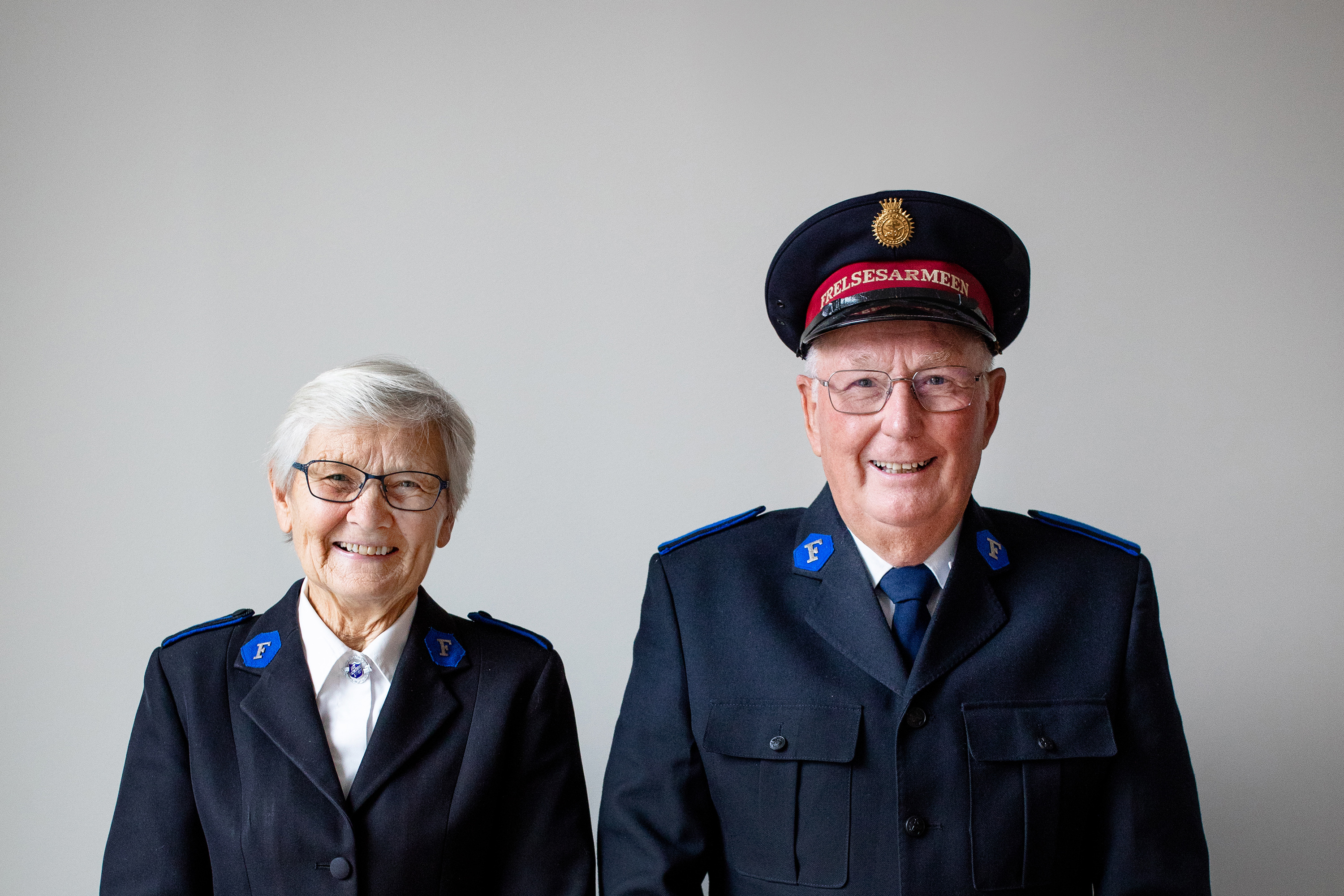 Portrett av ekteparet Epland i uniform