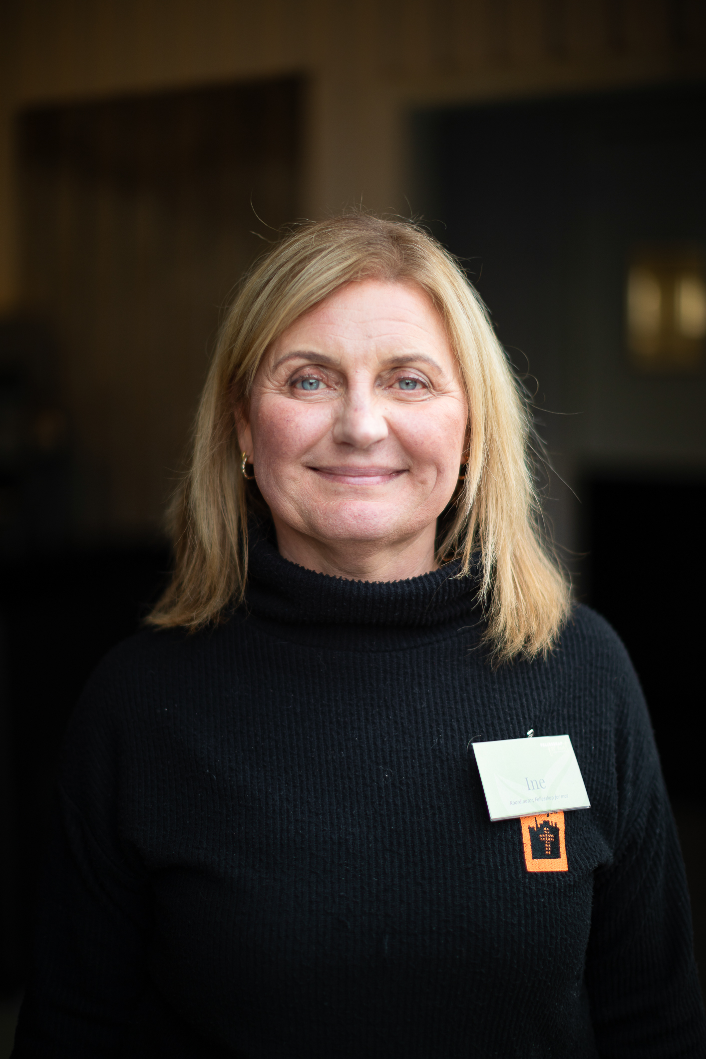 Portrettbilde av koordinator for mattilbudet Fellesskap for mat i Moss, Ine Lindberg fra Kirkens bymisjon.