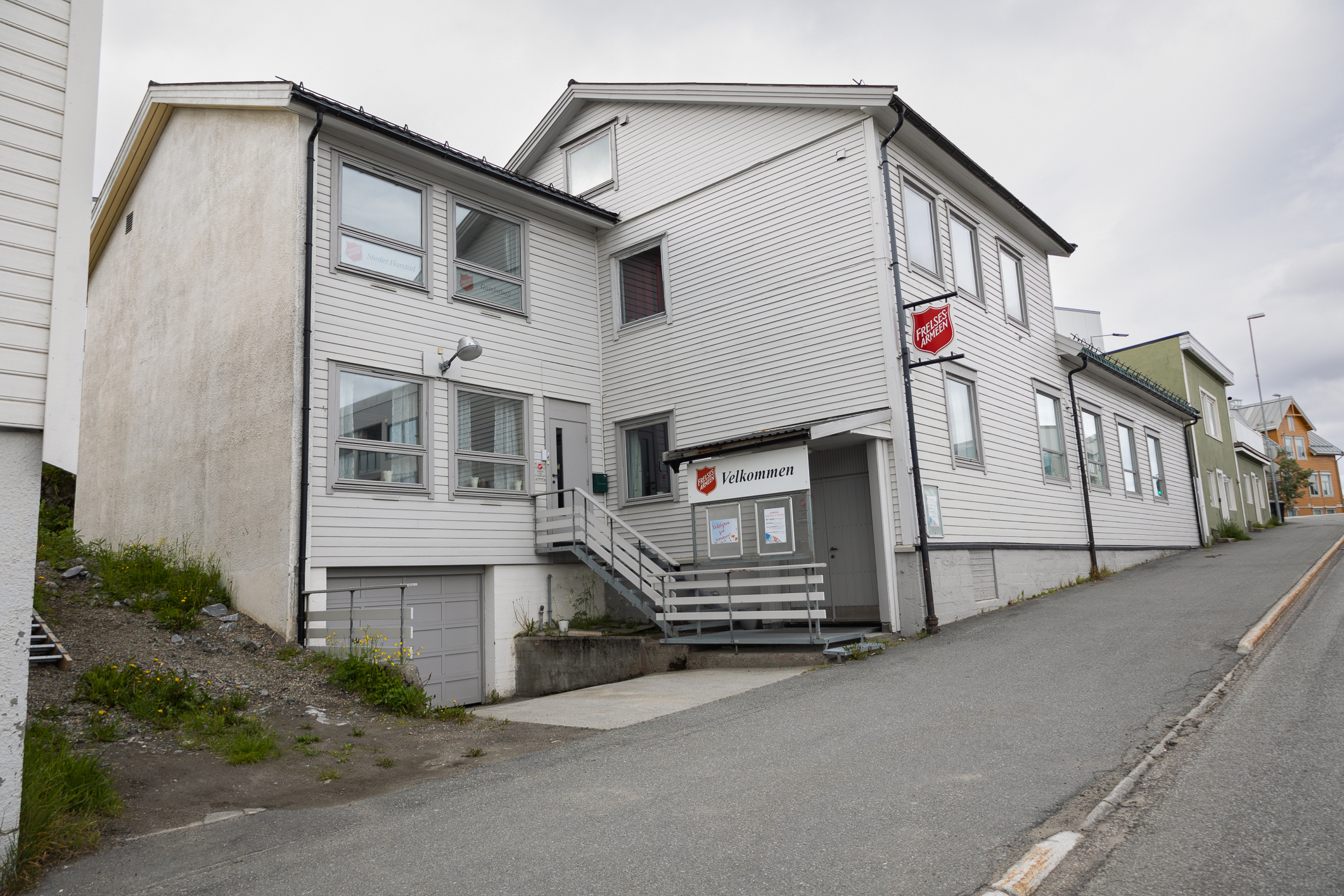 Frelsesarmeen i Harstad sett fra gaten