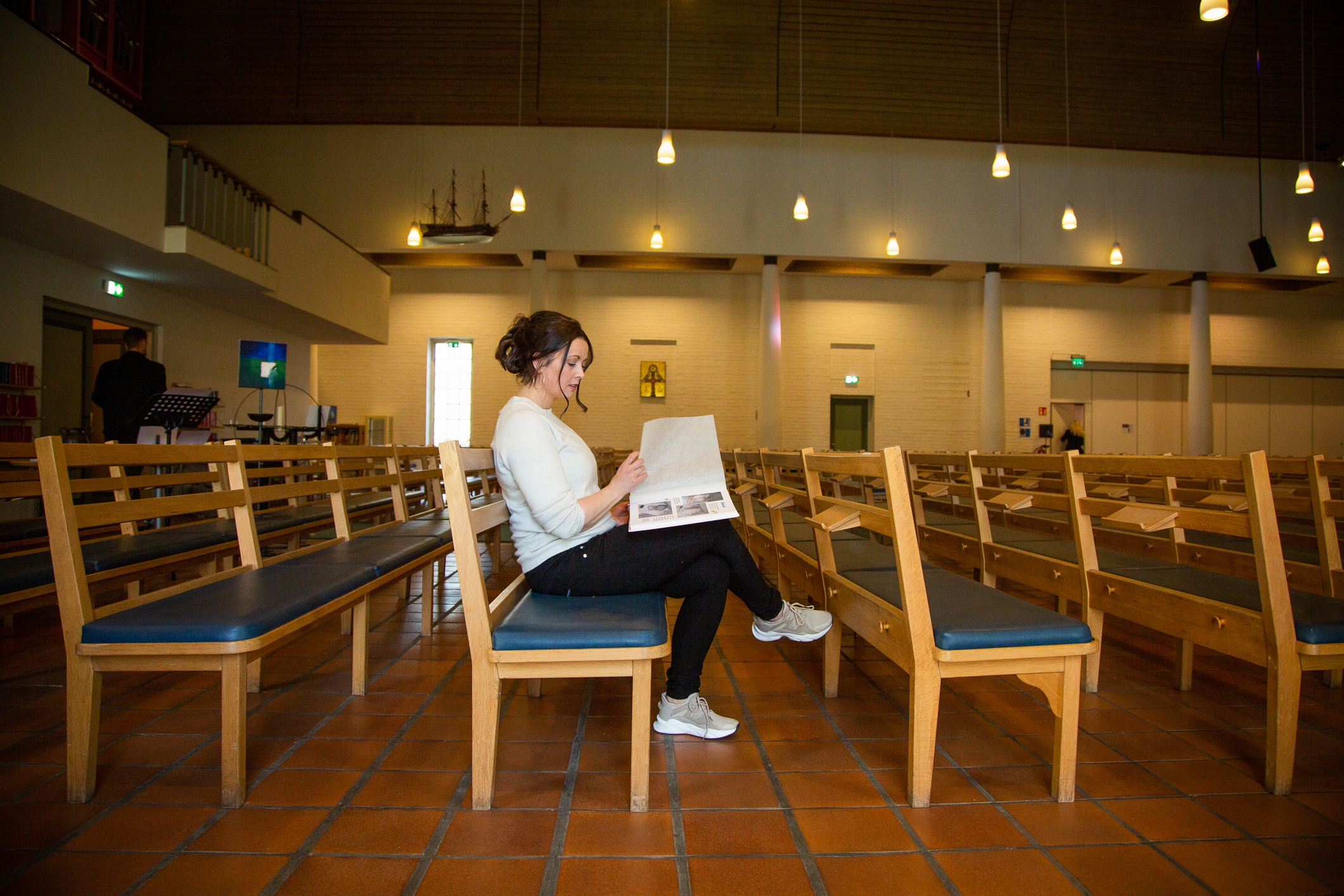 Hilde Ødegård i Søndre Slagen kirke i Tønsberg