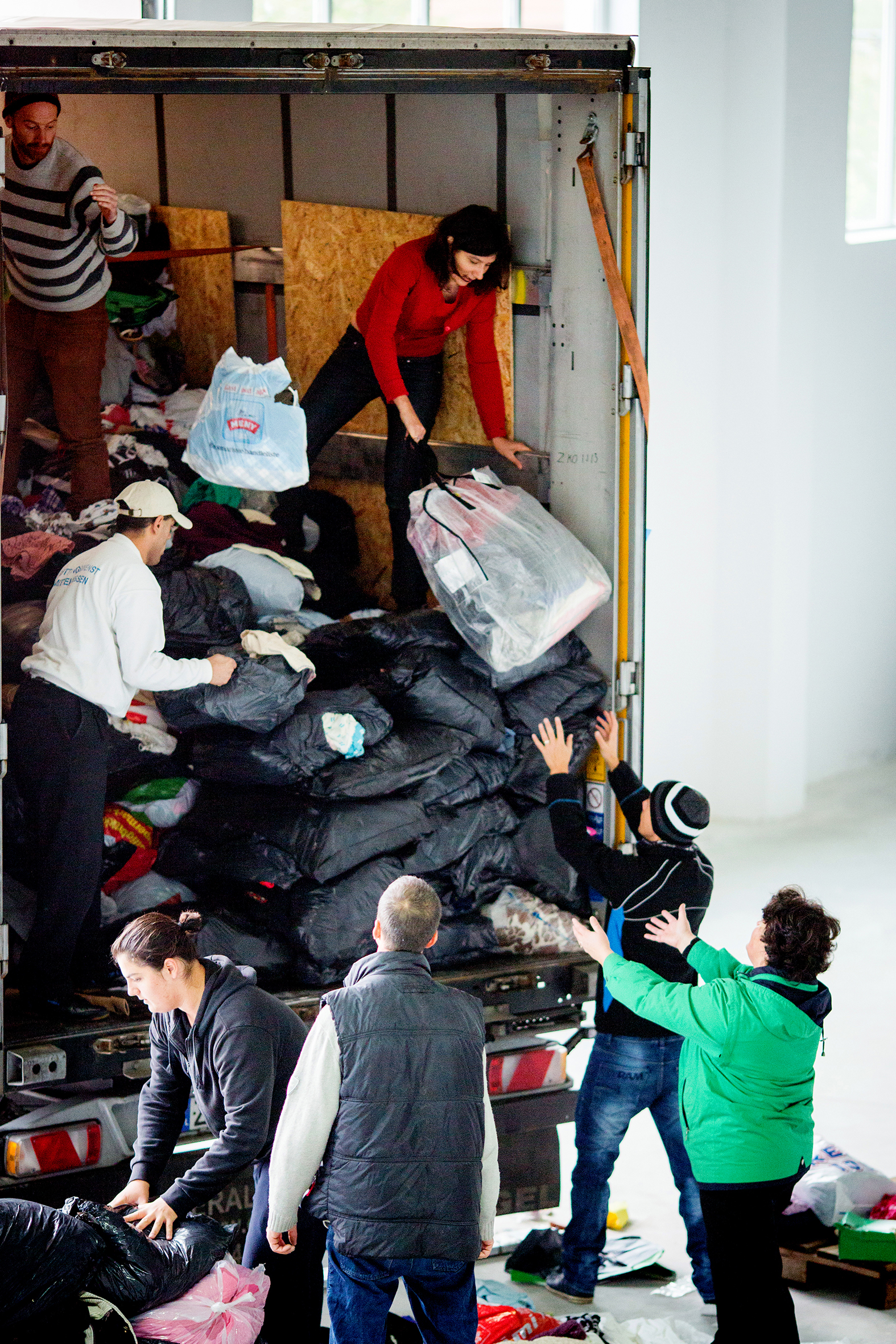 Fretex får inn 50 tonn daglig. Foto: Kristianne Marøy