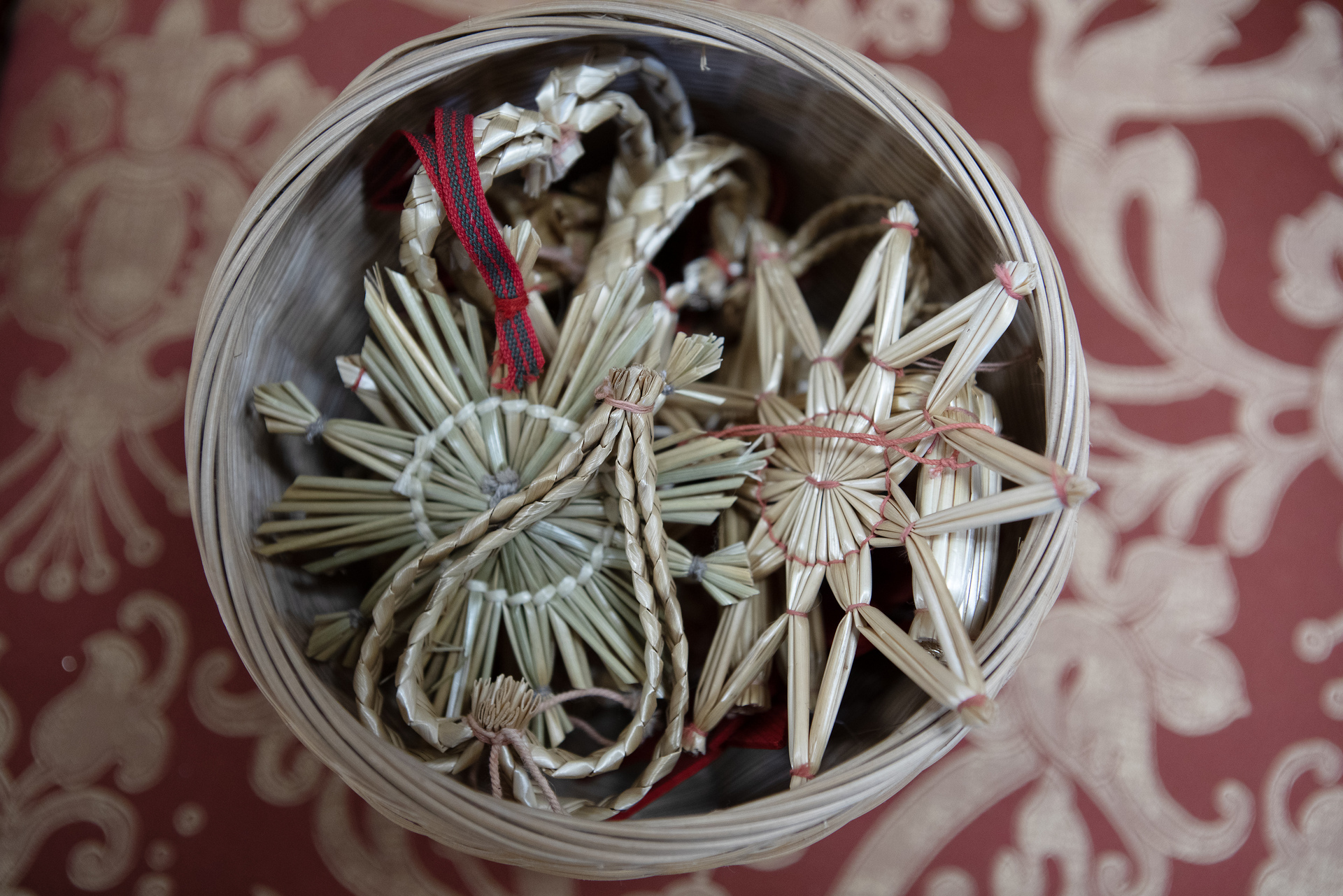 Halmstjerner til juletreet