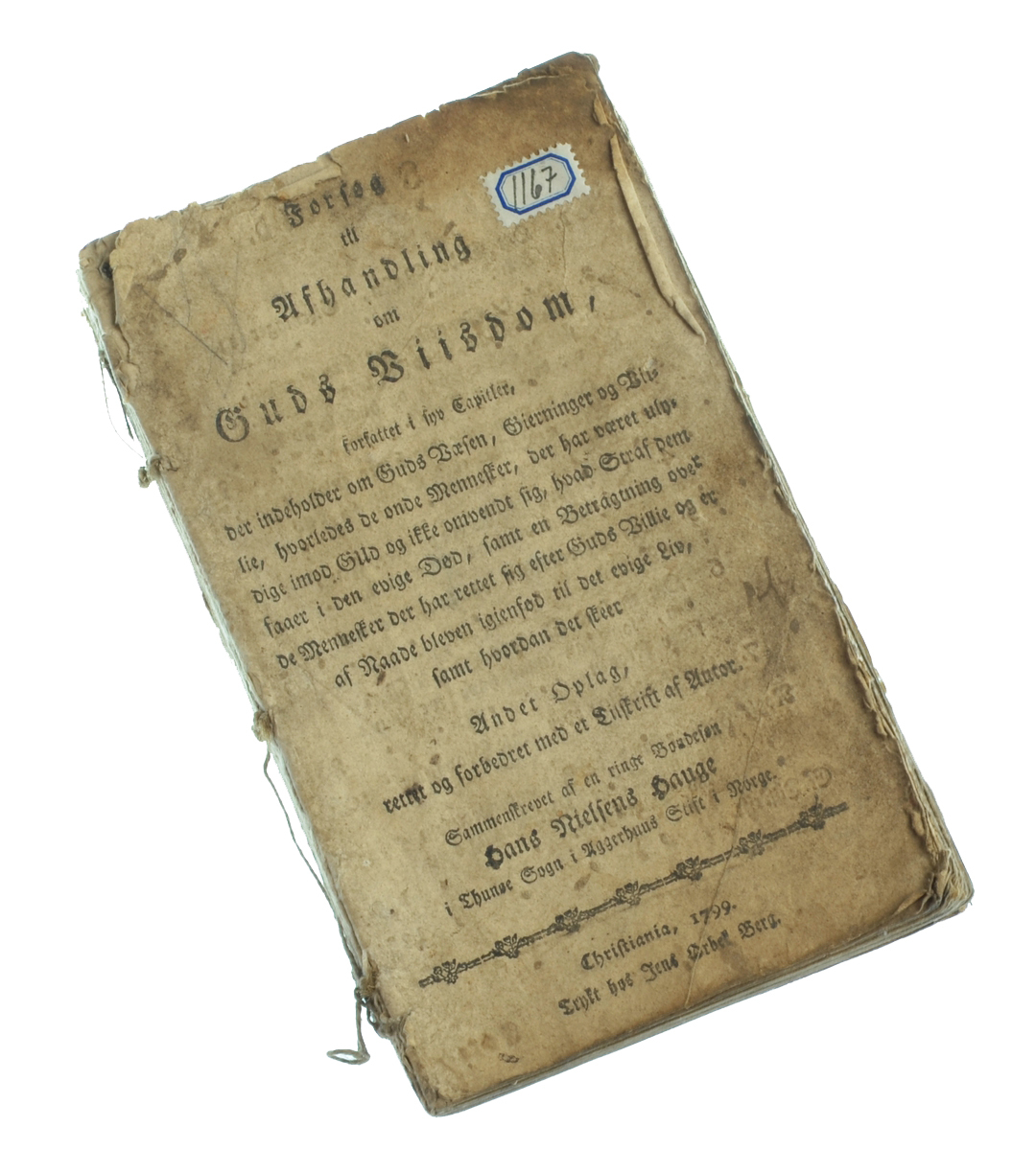 Bronse byste av Hans Nielsen Hauge, laget av VBronsebyste av Hans Nielsen Hauge laget av kunstneren Thorsten Christensen Fladmoe (1831–1886). (Foto: Kjell B. Johannessen/ Østfold fylkes bildearkiv