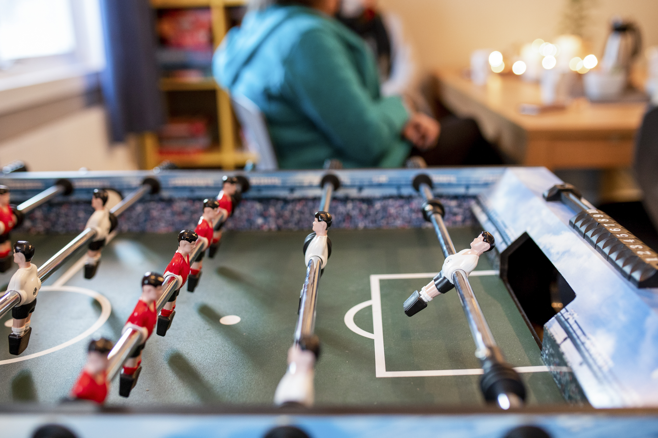 Et fotballspill fra lekerommet