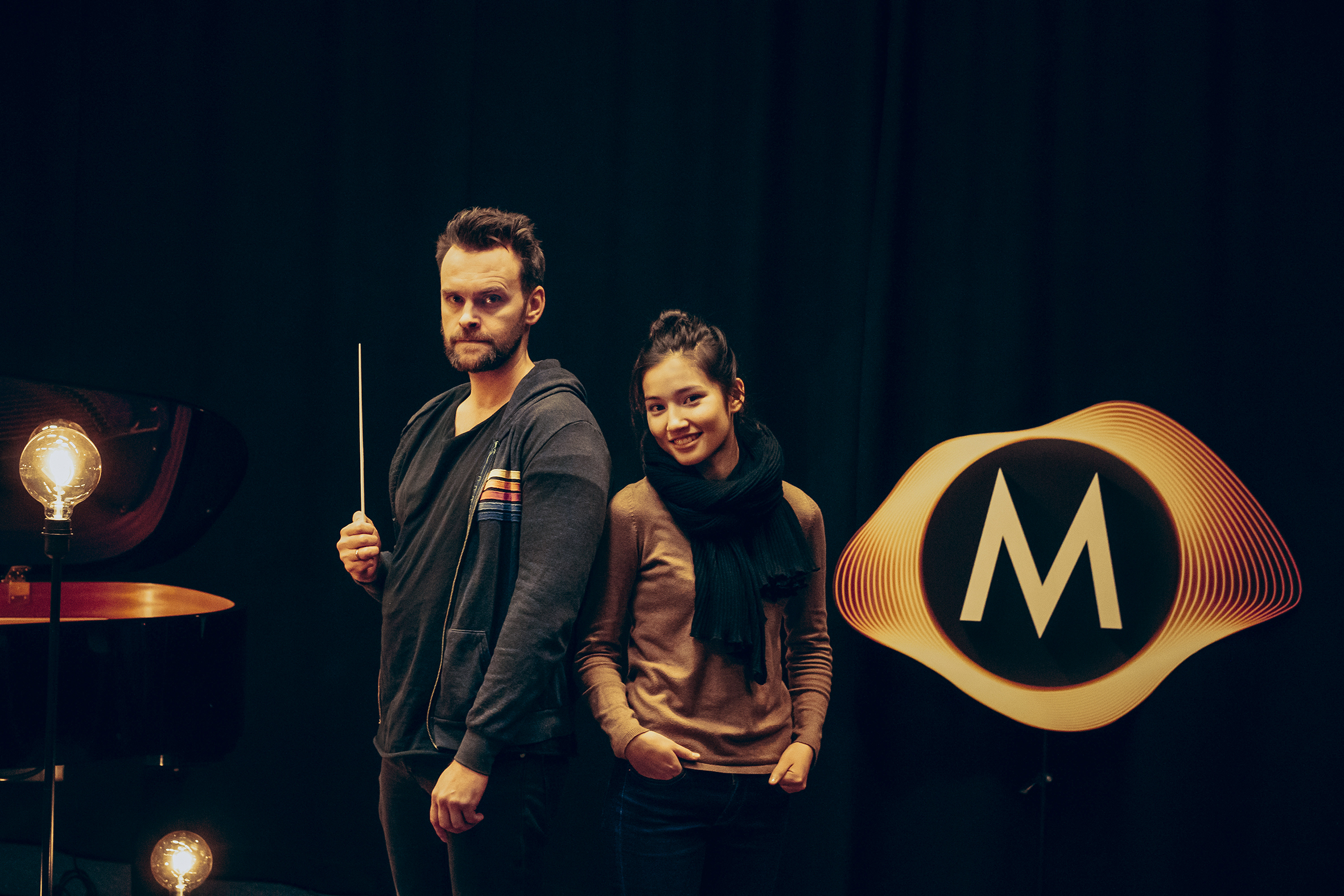 Ina og komiker Vidar Magnussen fra TV- programmet Maistro på NRK