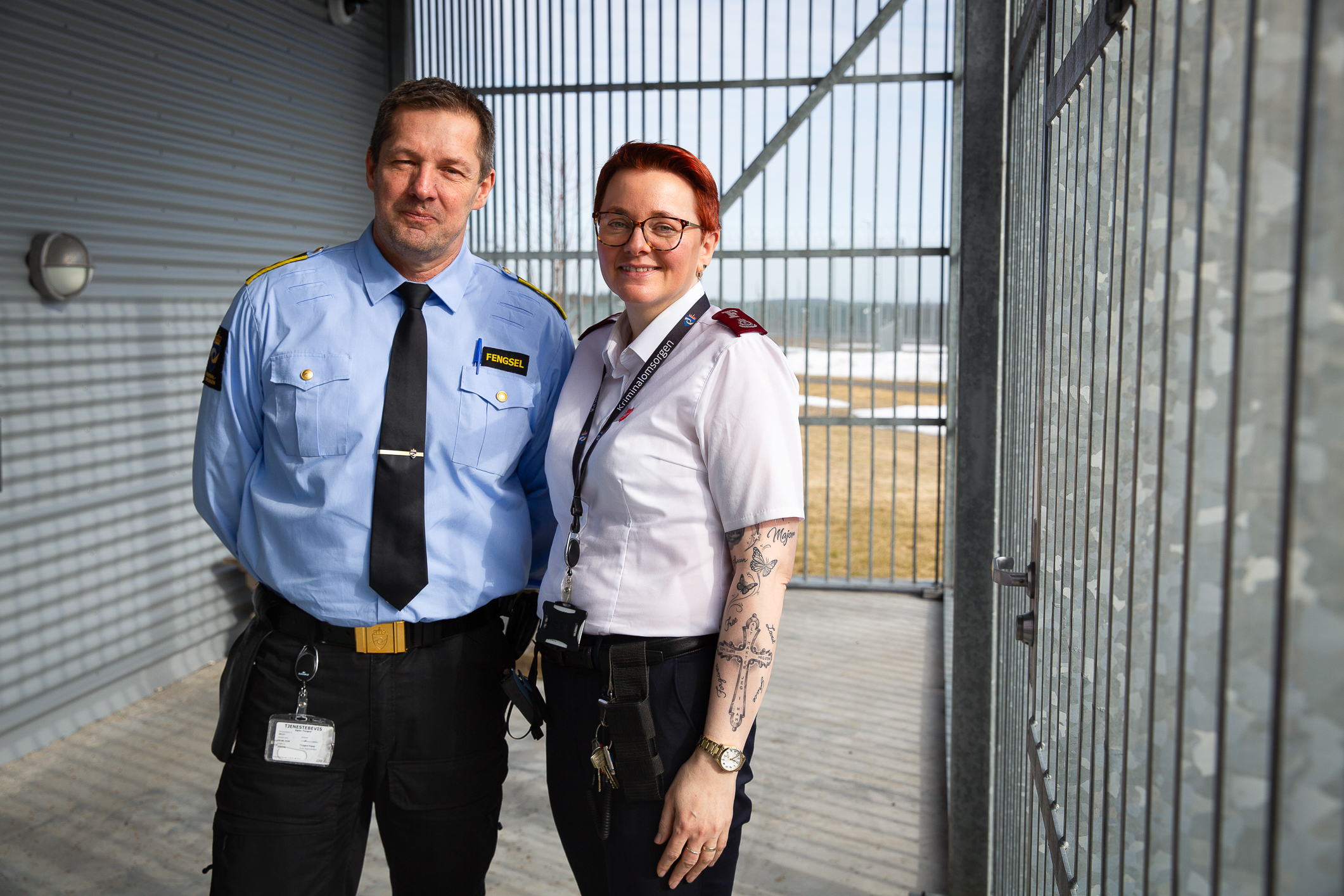 Agder Fengsel Kappelan Jacobina Heinesen og fengselsinspektor Hans Petter Jacobsen