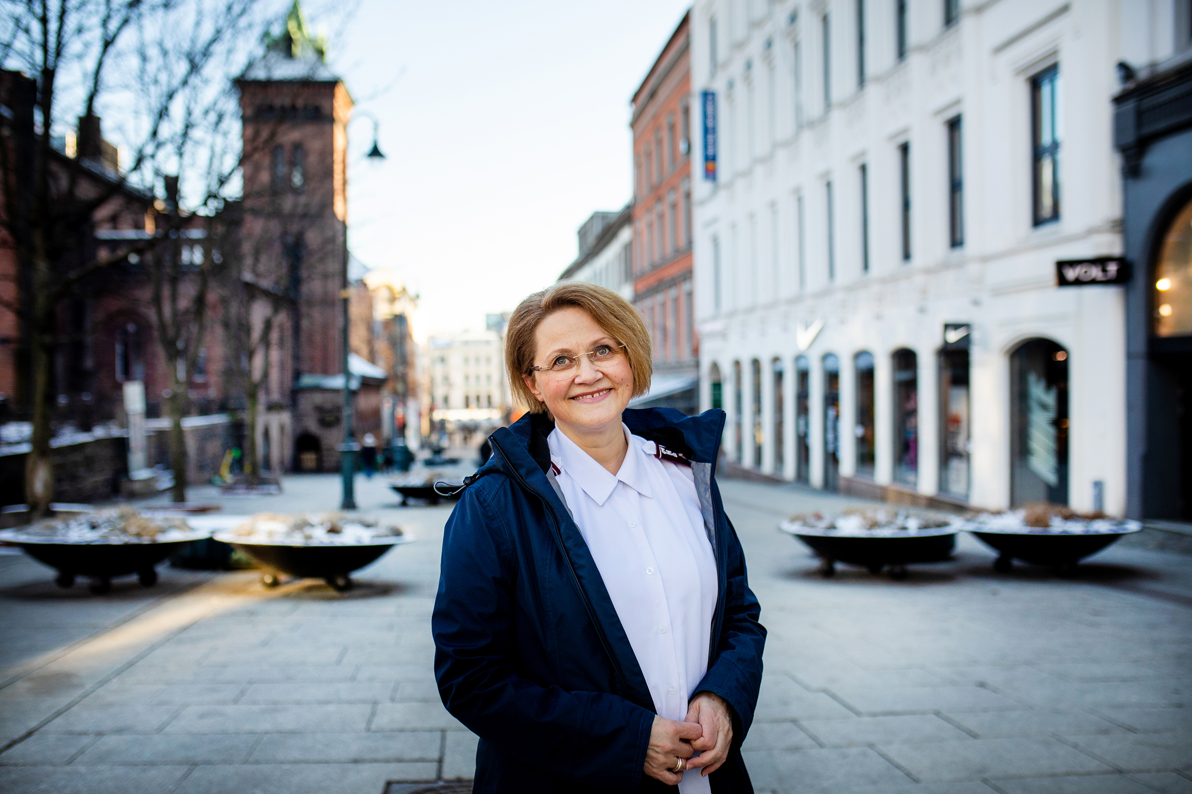 Lisbeth Welander på Karl Johan I Oslo