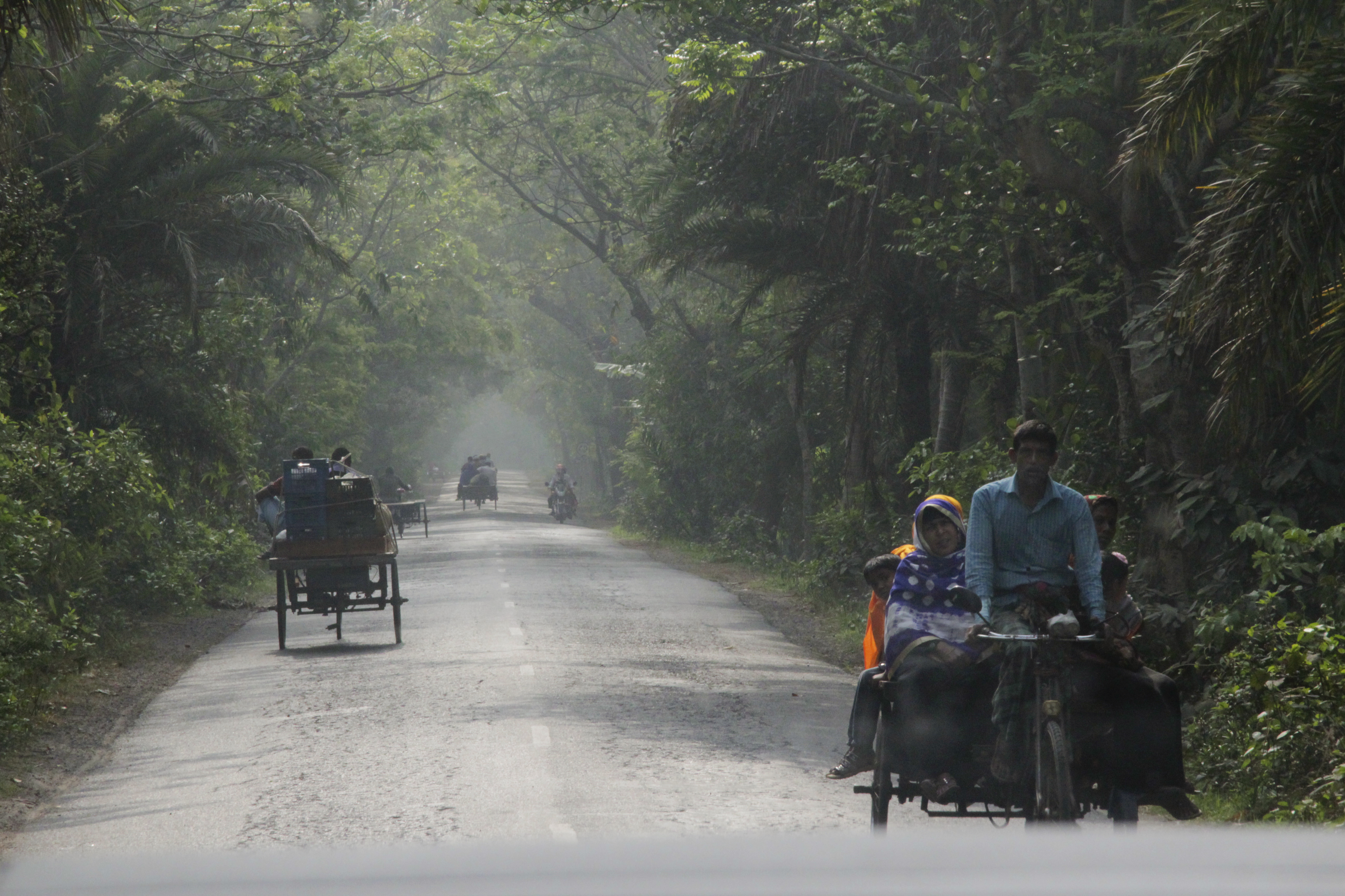 Kvinnelig arbeider med mange av barna sine.
