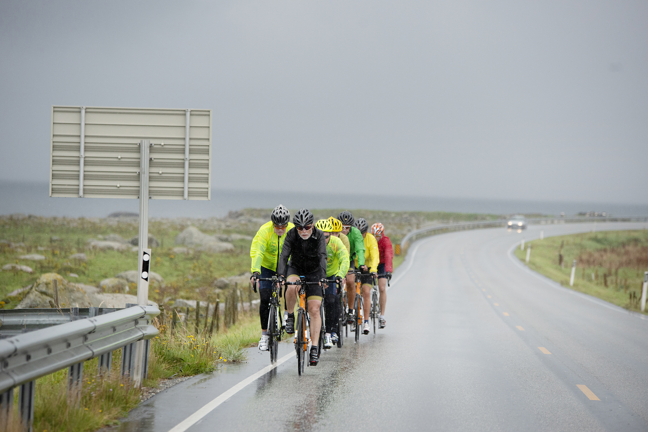 Syklistene fra Pedalkraft sykler #mer enn bare-rittet som går gjennom Norge fra nord til sør
