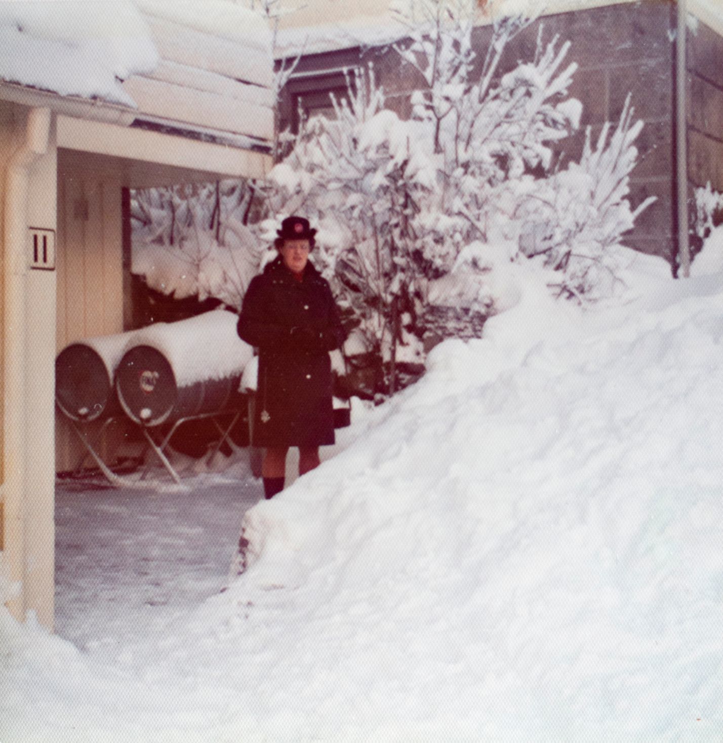 Slumsøster Rigmor Ihle 7 BEH i snøen