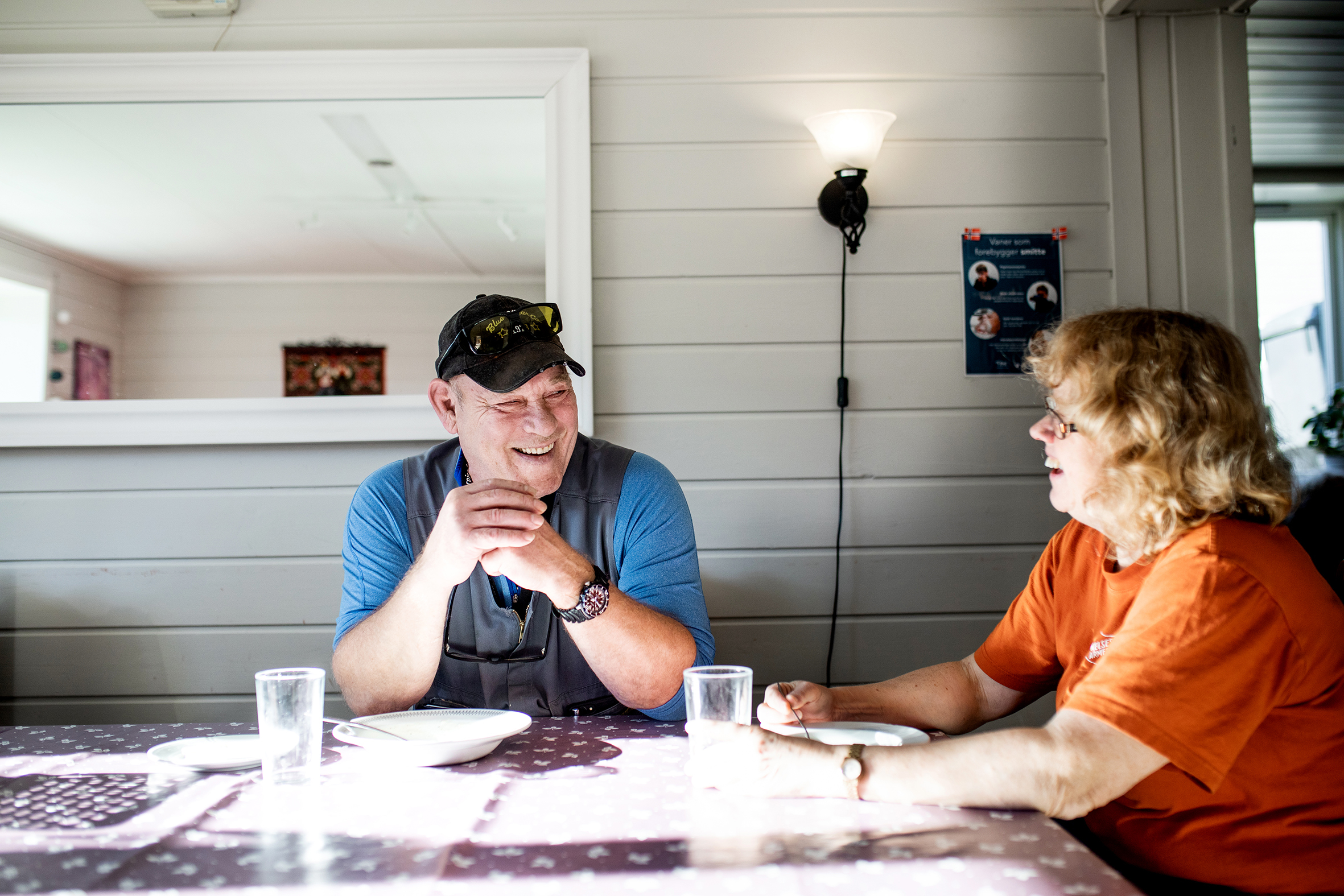 Huset til Varmestua. Daglig leder Åse Berg Grønvik.