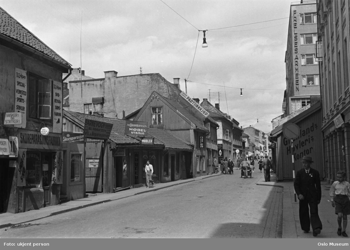 Lakkegata, Grønland, Oslo 1938. Foto: Oslo Museum