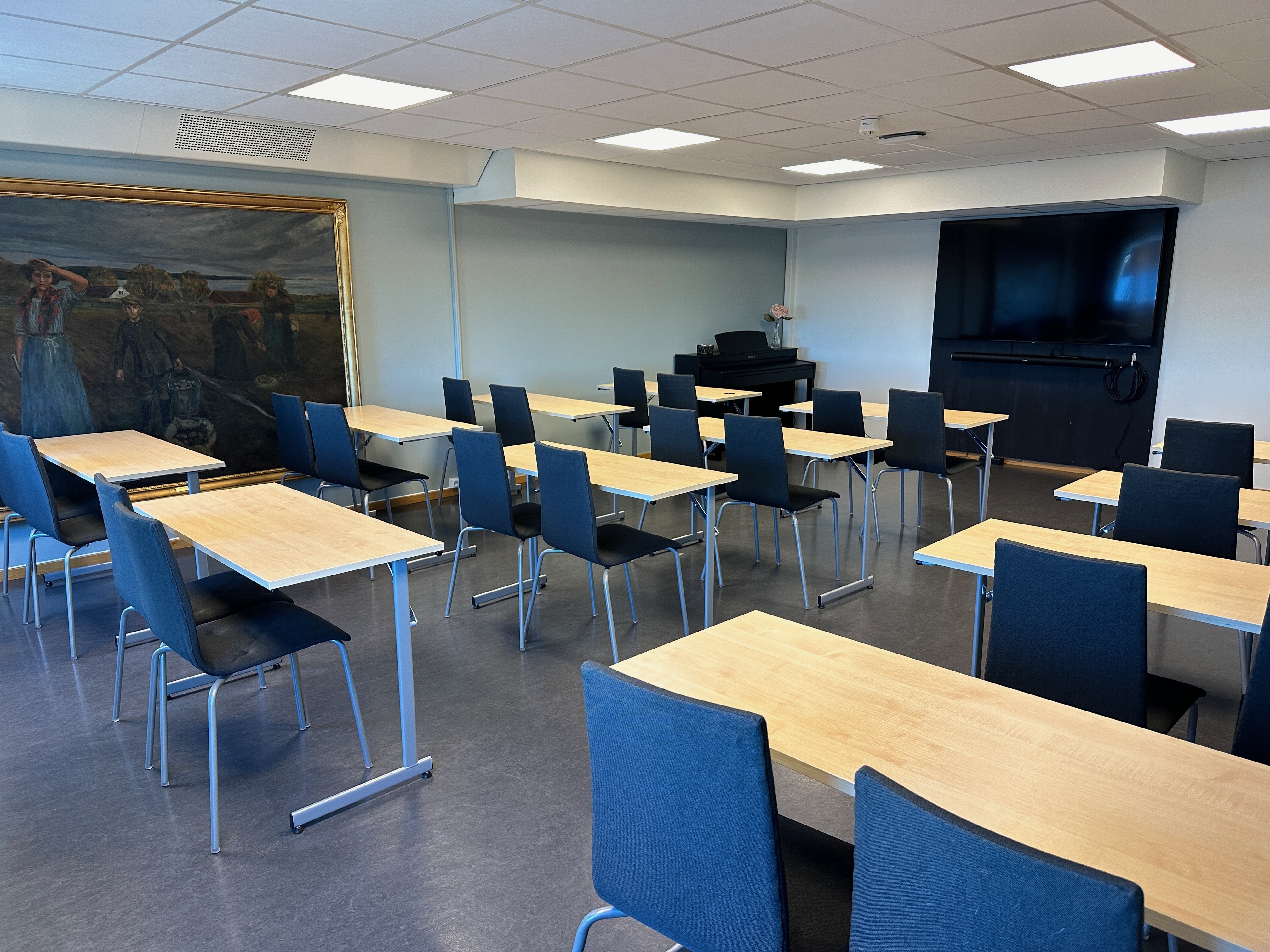 Konferanse og grupperom hvor det er plass til opptil 25 personer