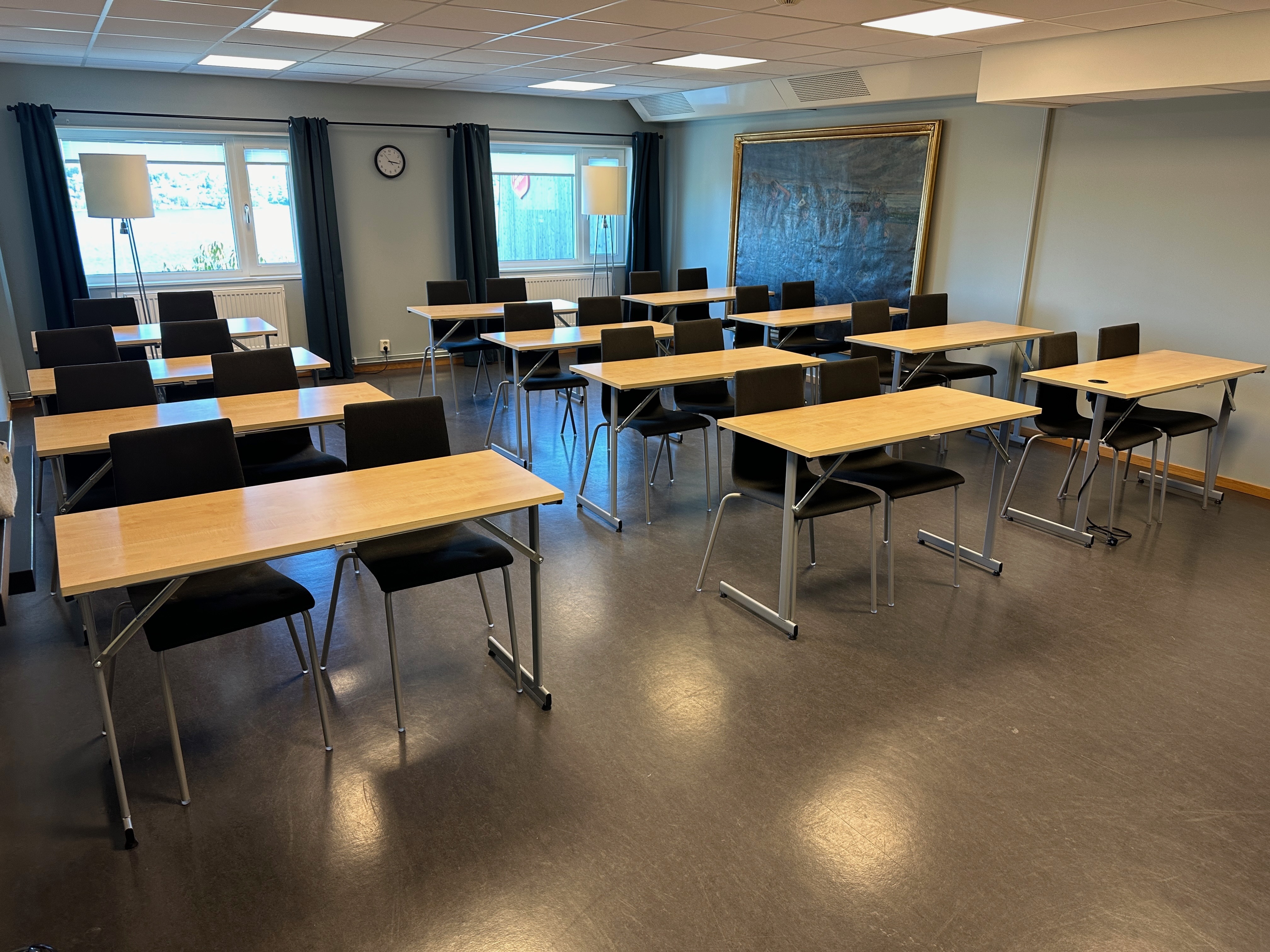 Konferanse og grupperom hvor det er plass til opptil 25 personer