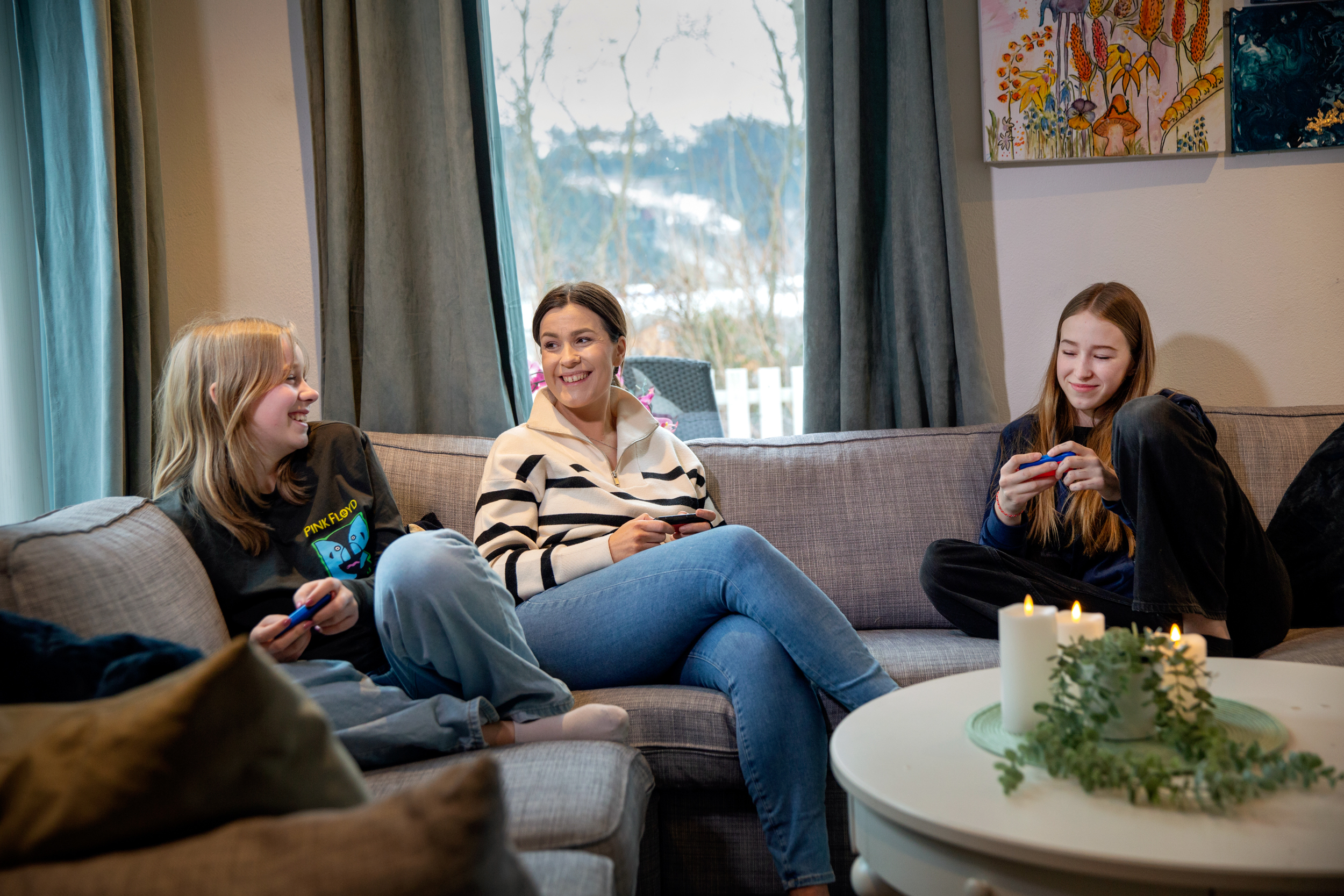 Diverse bilder inne på Eikebo.