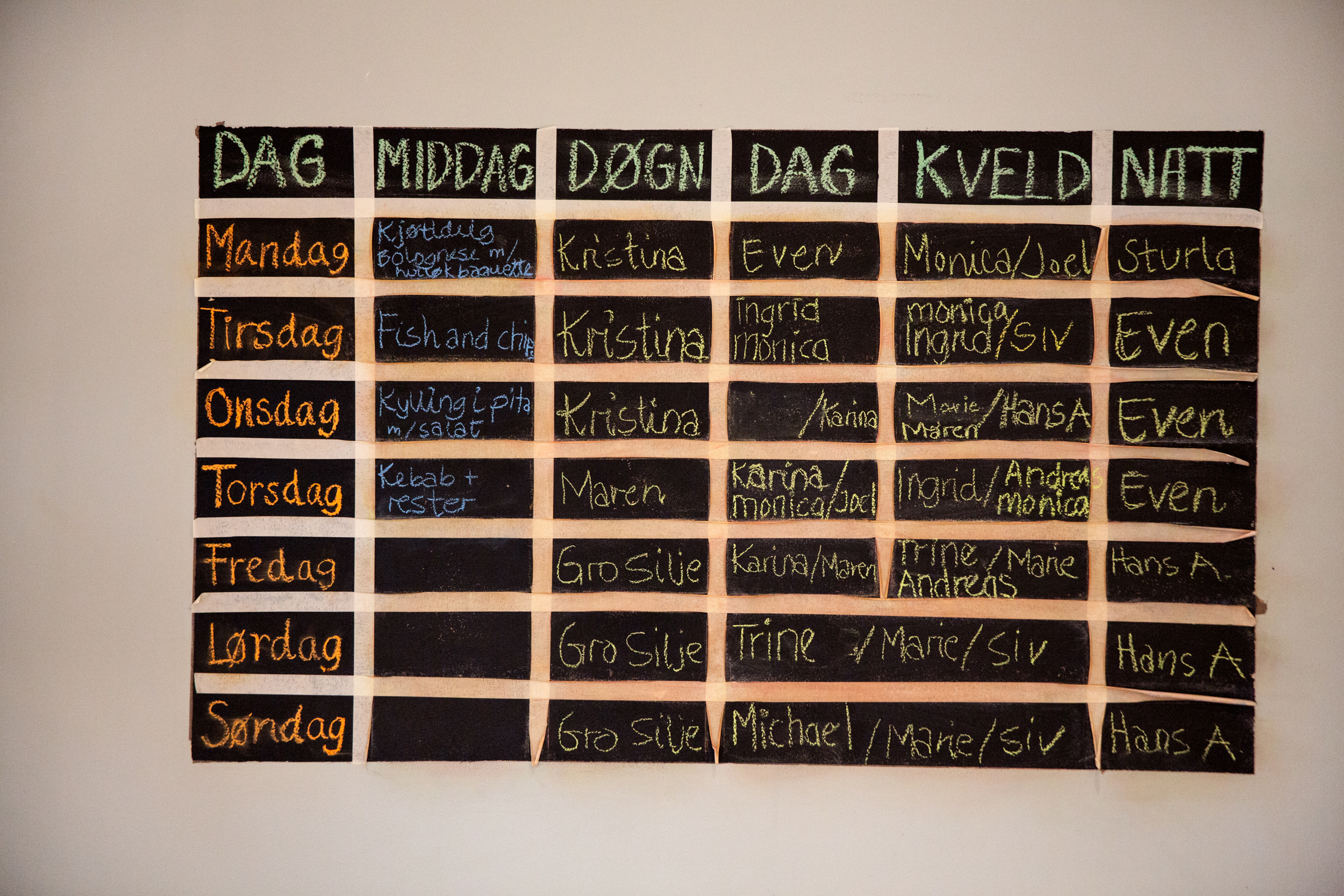 Diverse bilder inne på Eikebo.