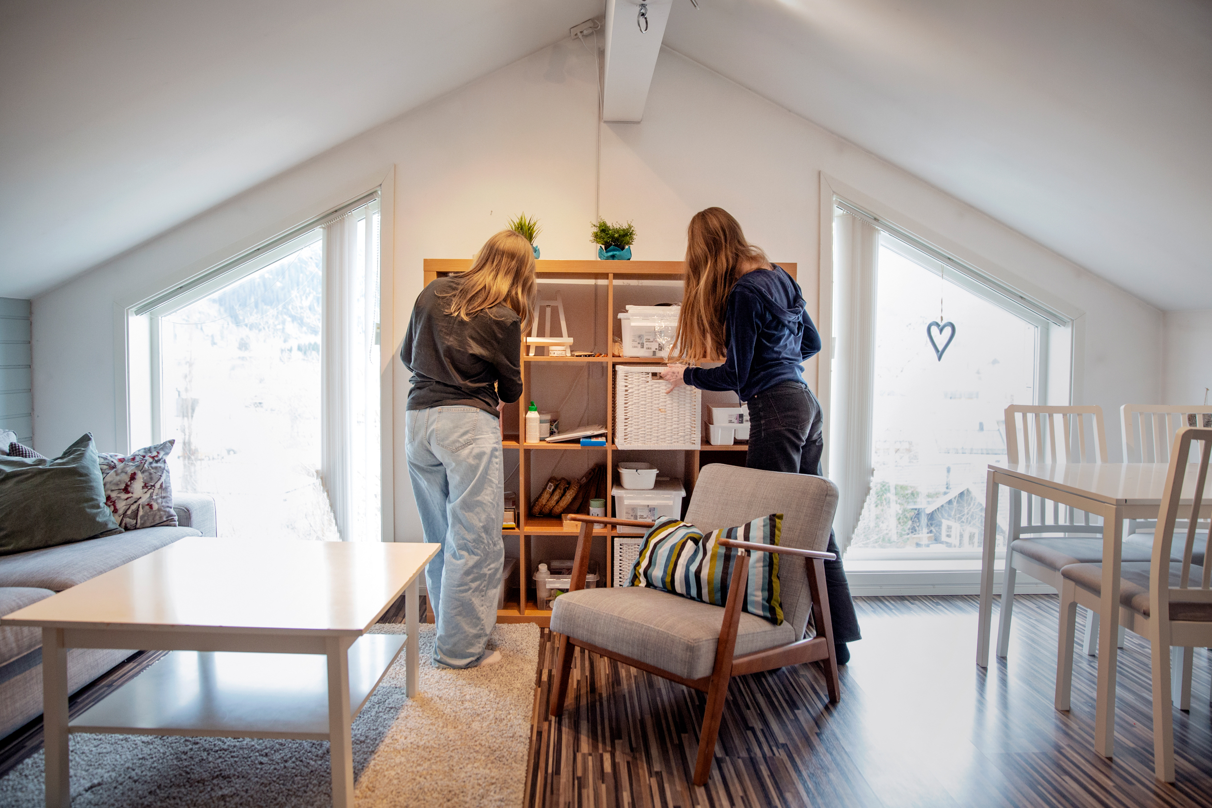 Diverse bilder inne på Eikebo.