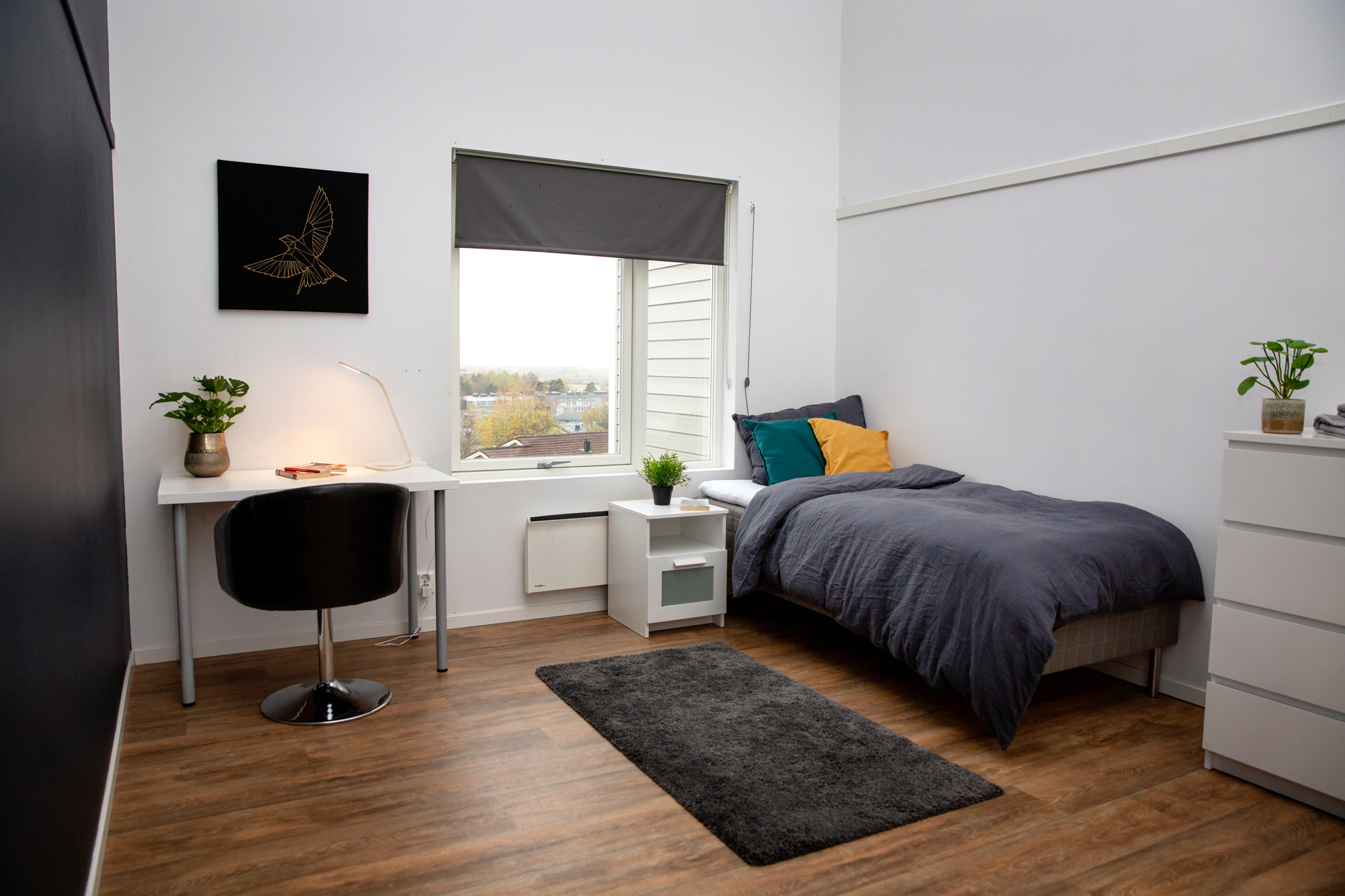 Bilder tatt innendørs i tomannsboligene.