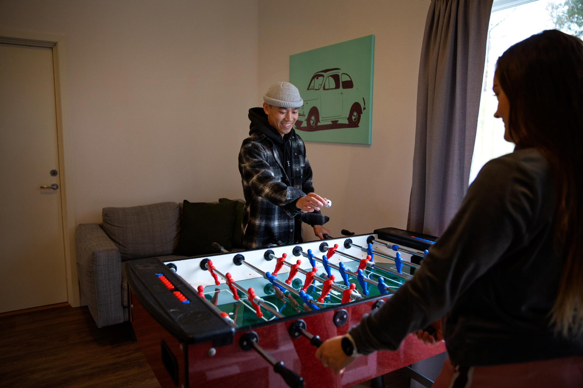 Bilder tatt innendørs i tomannsboligene.